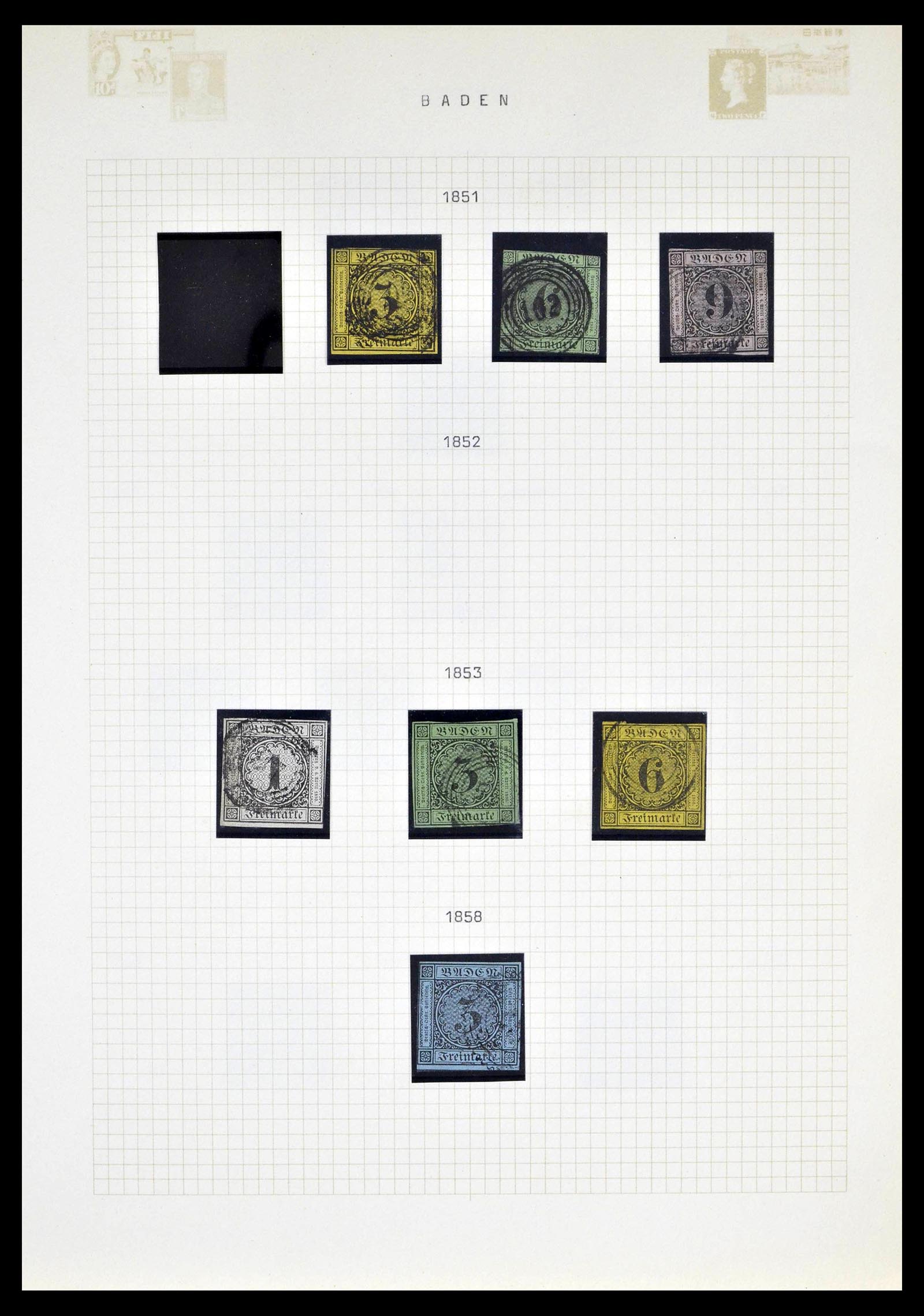 39161 0001 - Postzegelverzameling 39161 Oud Duitse Staten 1850-1920.