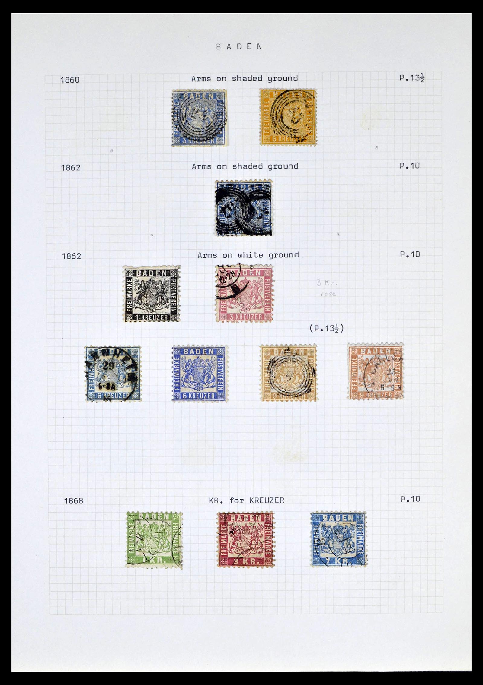 39161 0002 - Stamp collection 39161 Old German States 1850-1920.