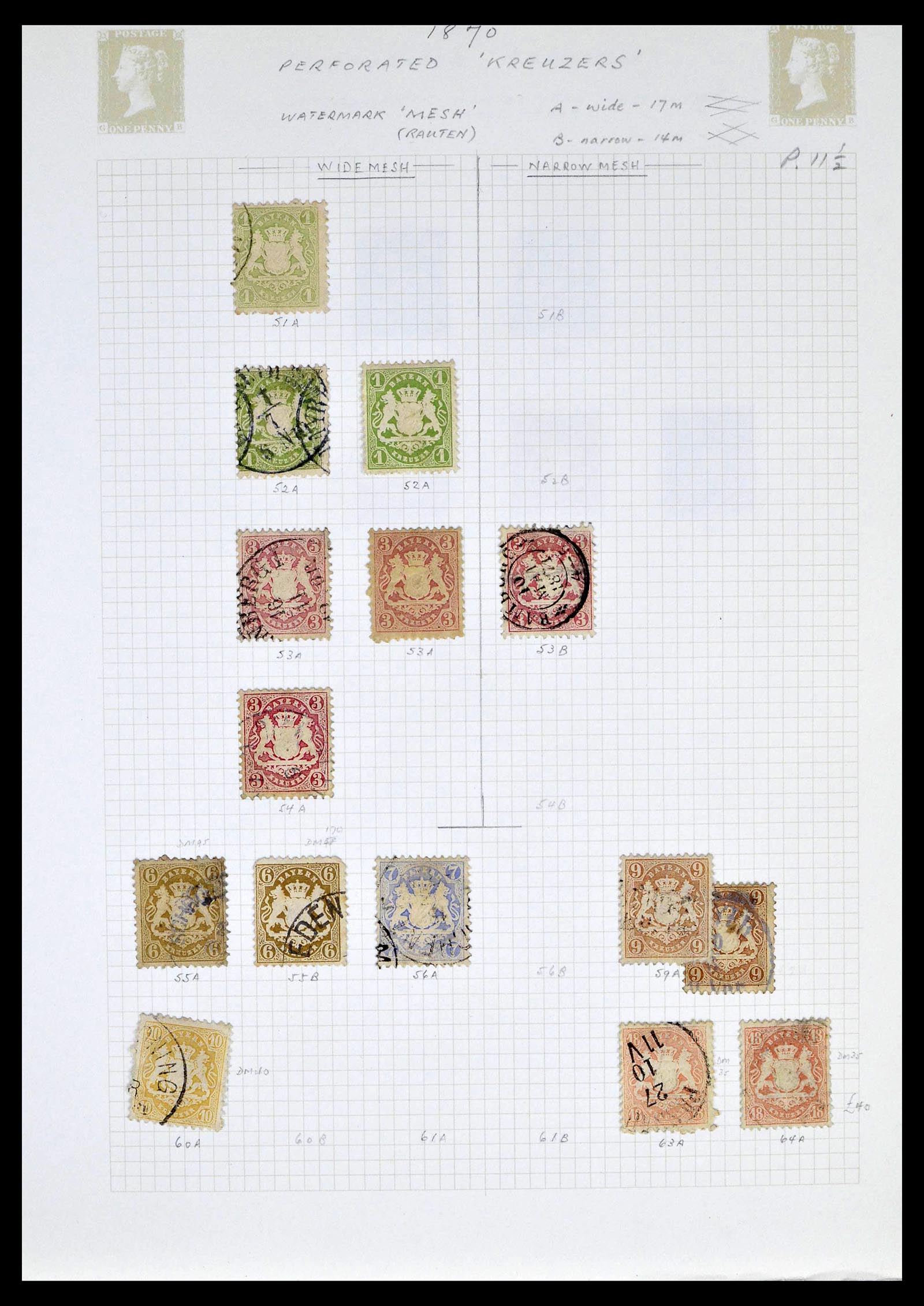 39161 0006 - Postzegelverzameling 39161 Oud Duitse Staten 1850-1920.