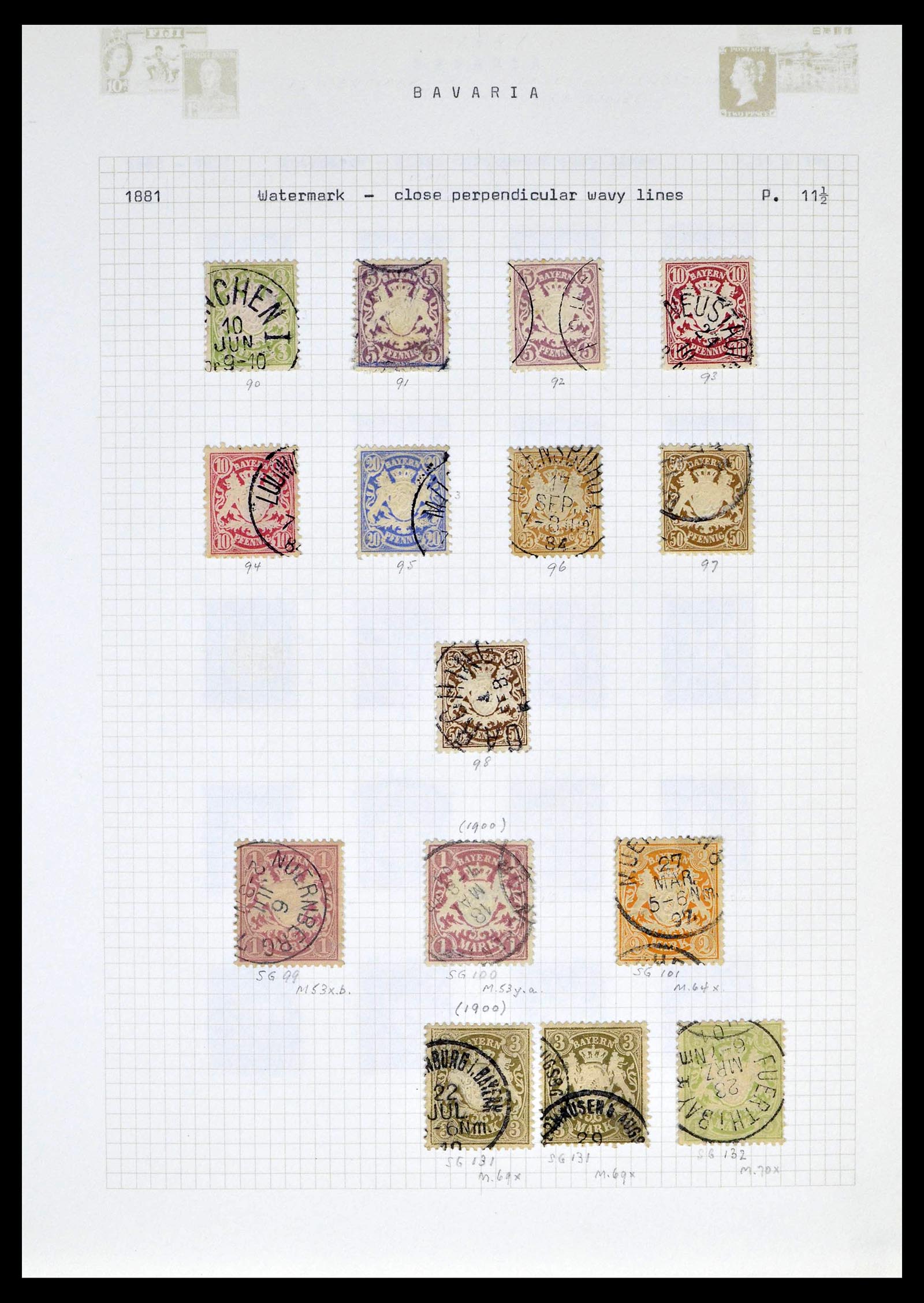 39161 0009 - Postzegelverzameling 39161 Oud Duitse Staten 1850-1920.