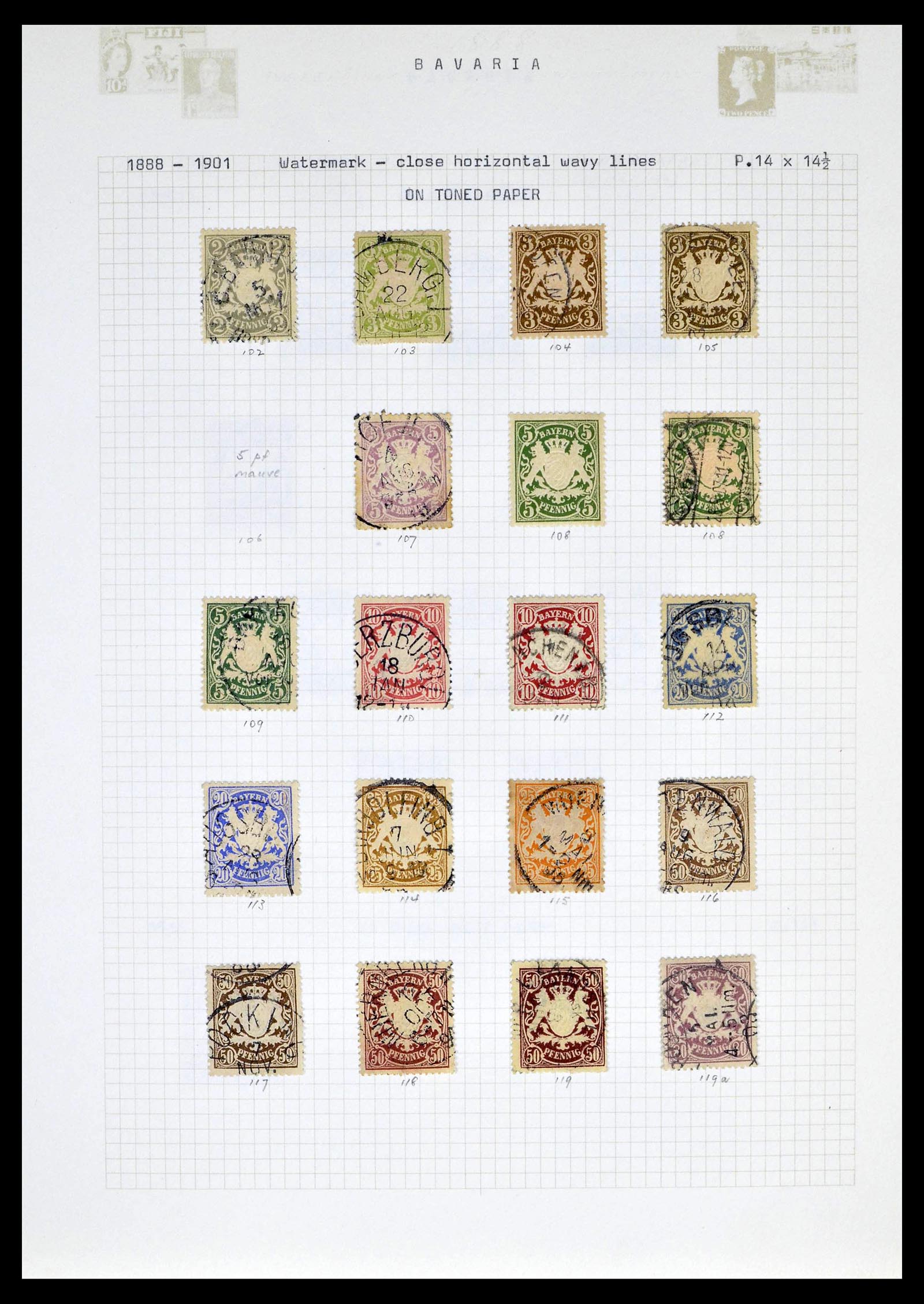 39161 0010 - Stamp collection 39161 Old German States 1850-1920.