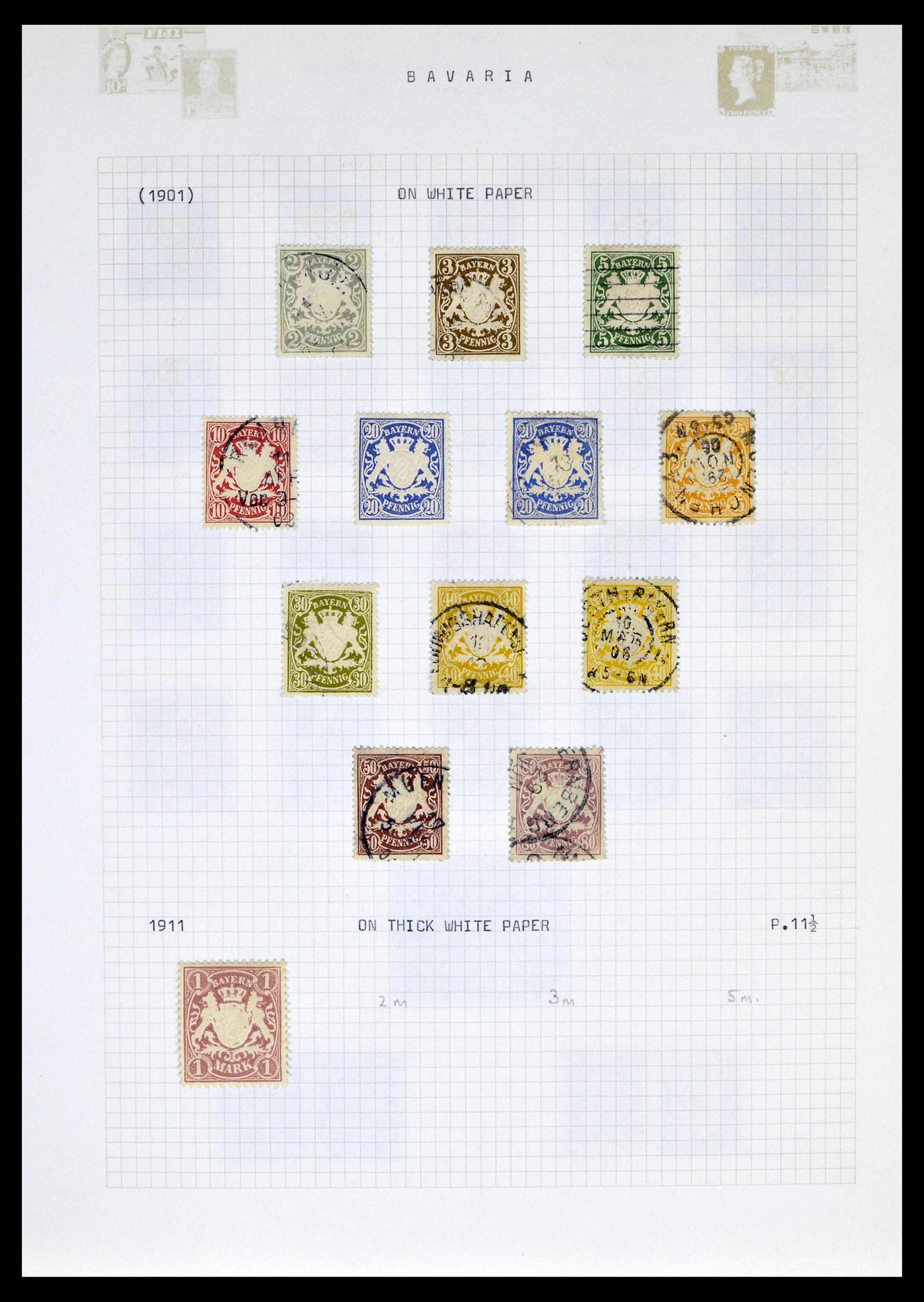 39161 0011 - Postzegelverzameling 39161 Oud Duitse Staten 1850-1920.