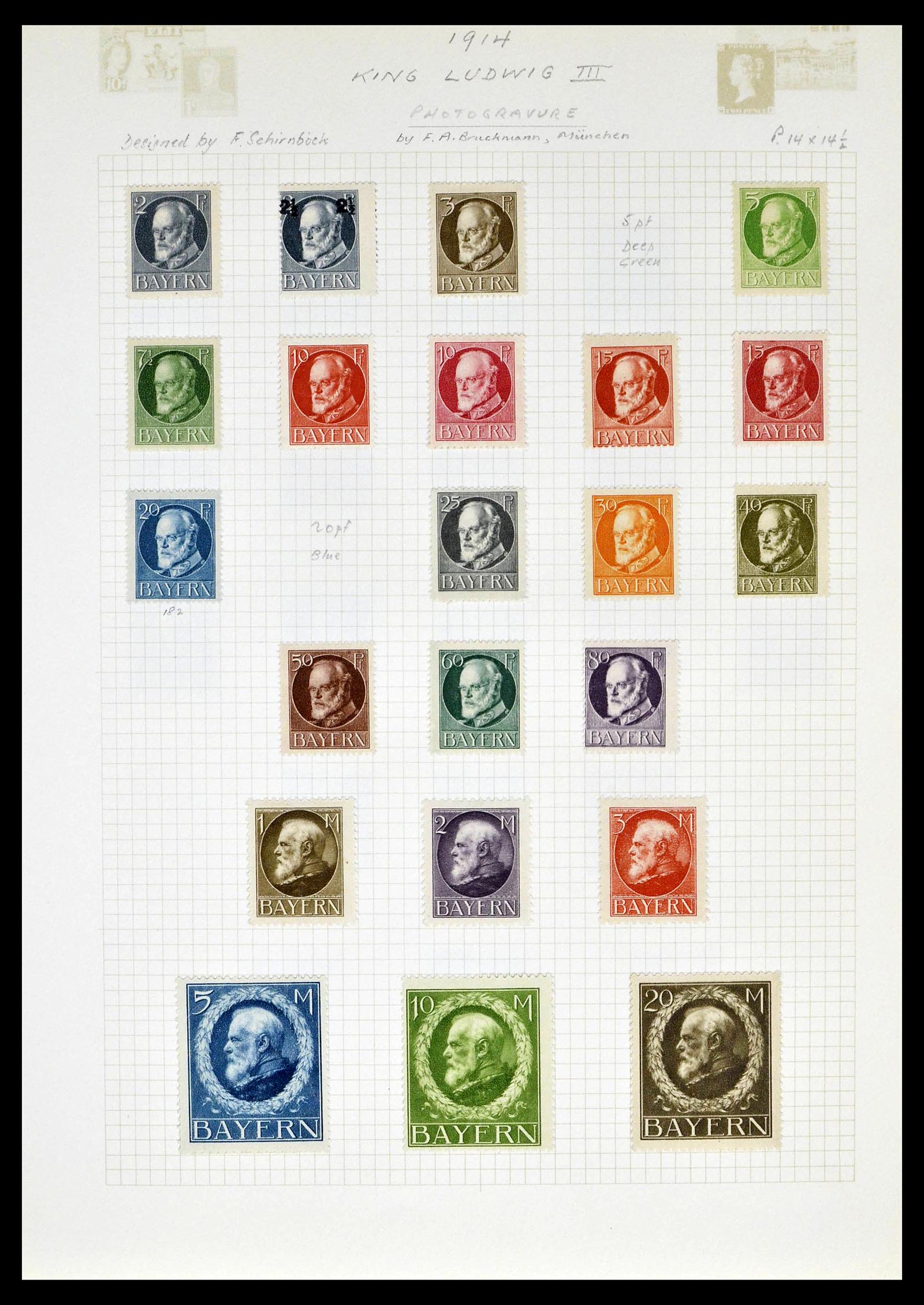 39161 0014 - Postzegelverzameling 39161 Oud Duitse Staten 1850-1920.