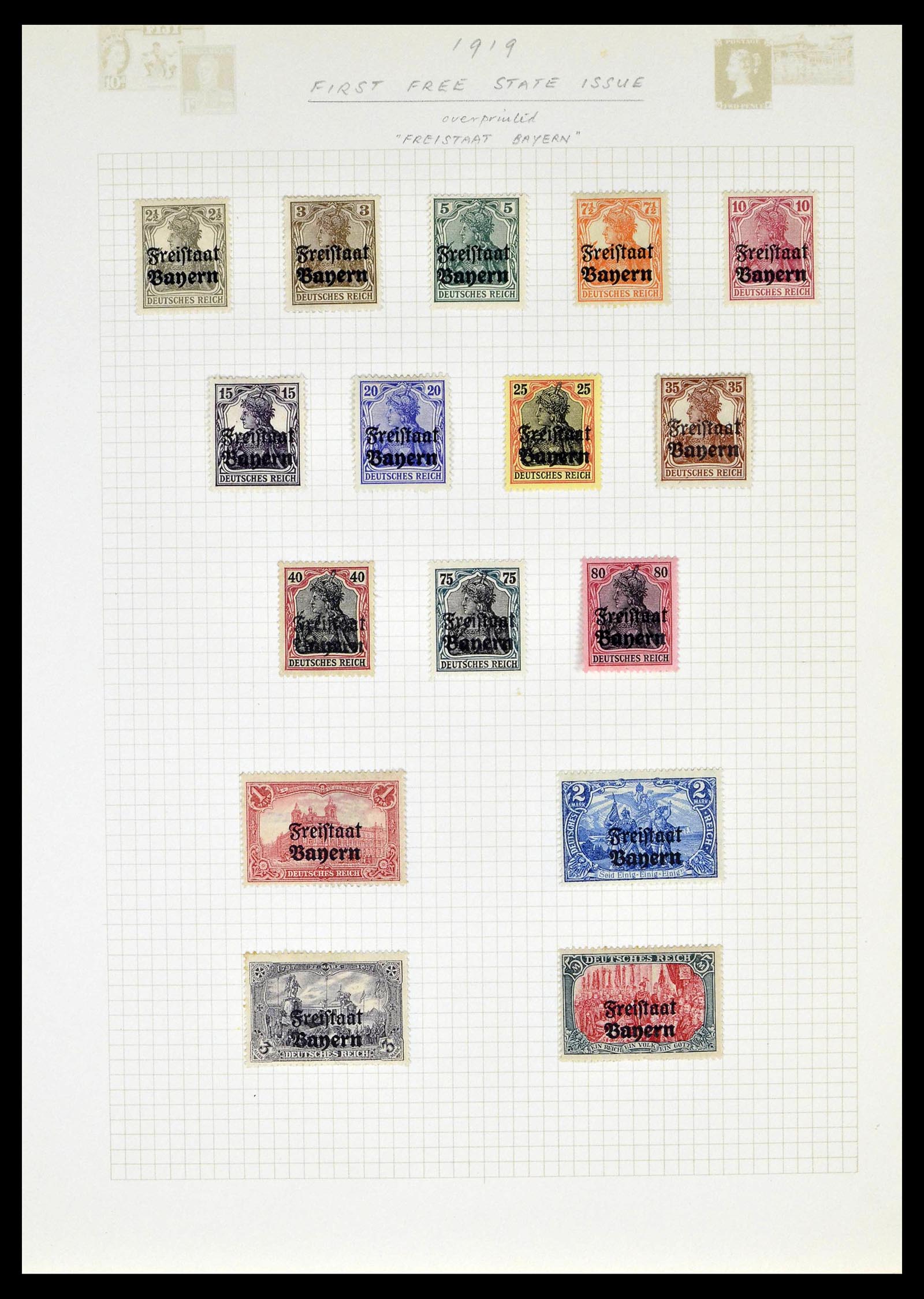 39161 0021 - Stamp collection 39161 Old German States 1850-1920.