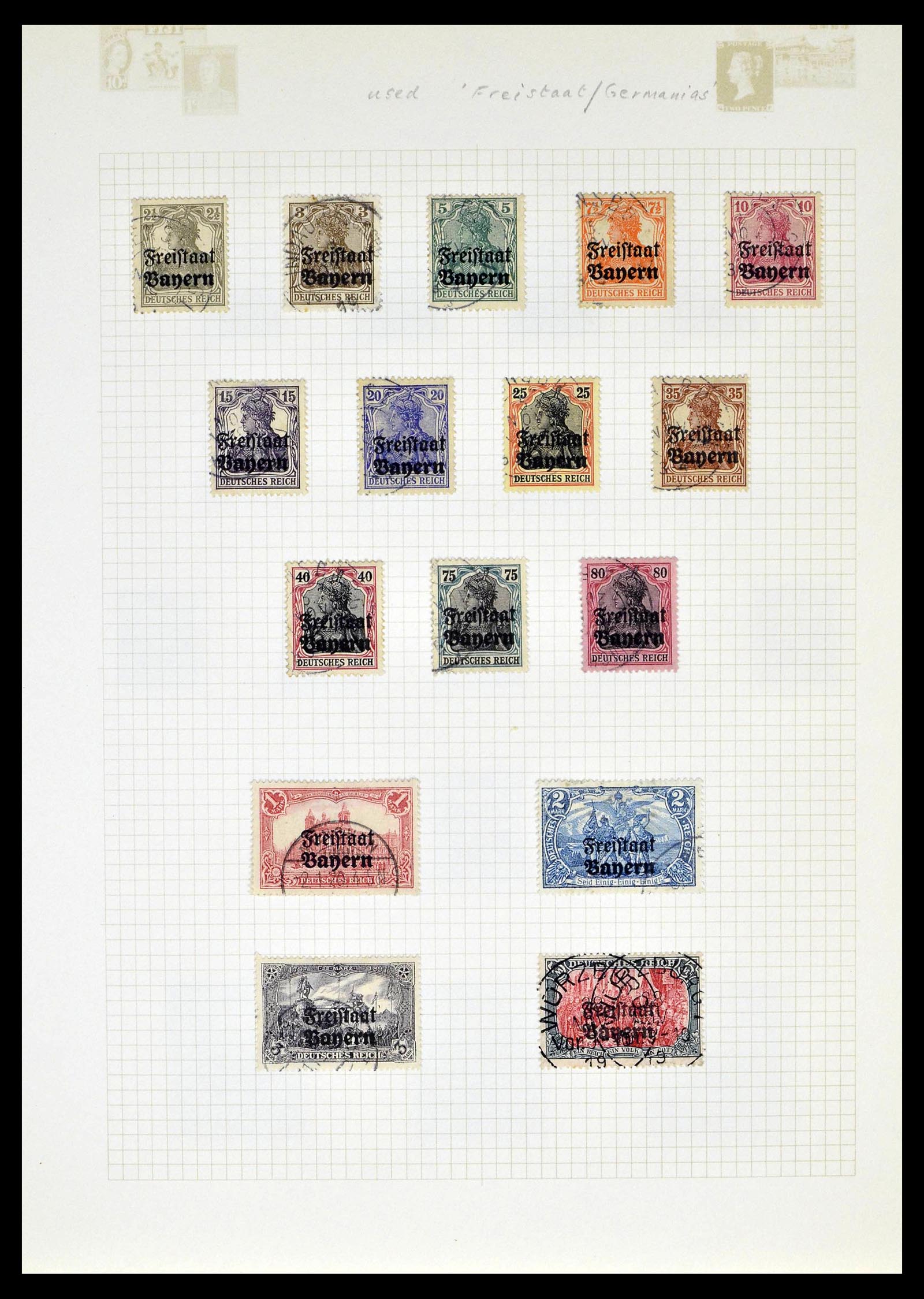 39161 0022 - Stamp collection 39161 Old German States 1850-1920.