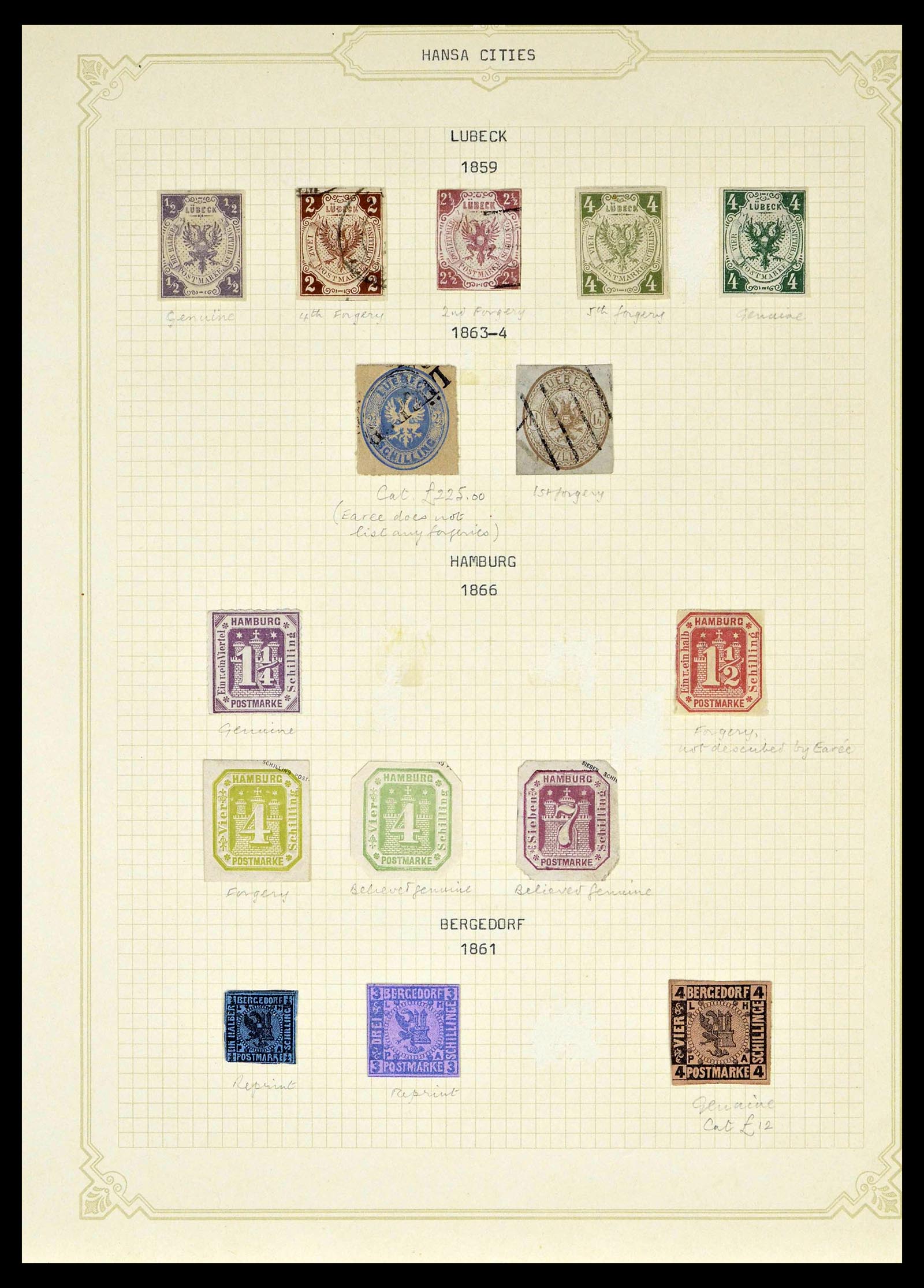 39161 0033 - Postzegelverzameling 39161 Oud Duitse Staten 1850-1920.