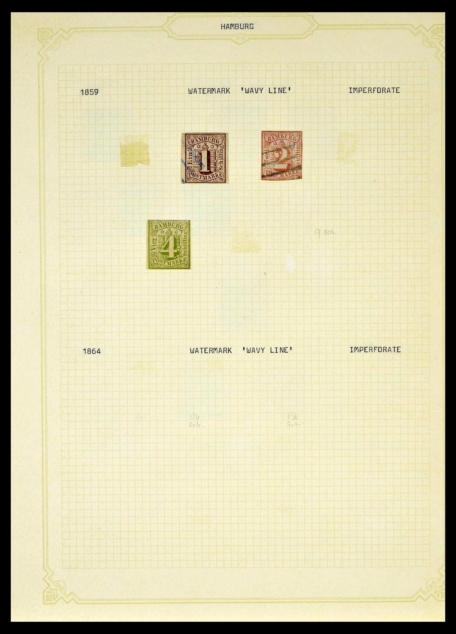 39161 0035 - Postzegelverzameling 39161 Oud Duitse Staten 1850-1920.