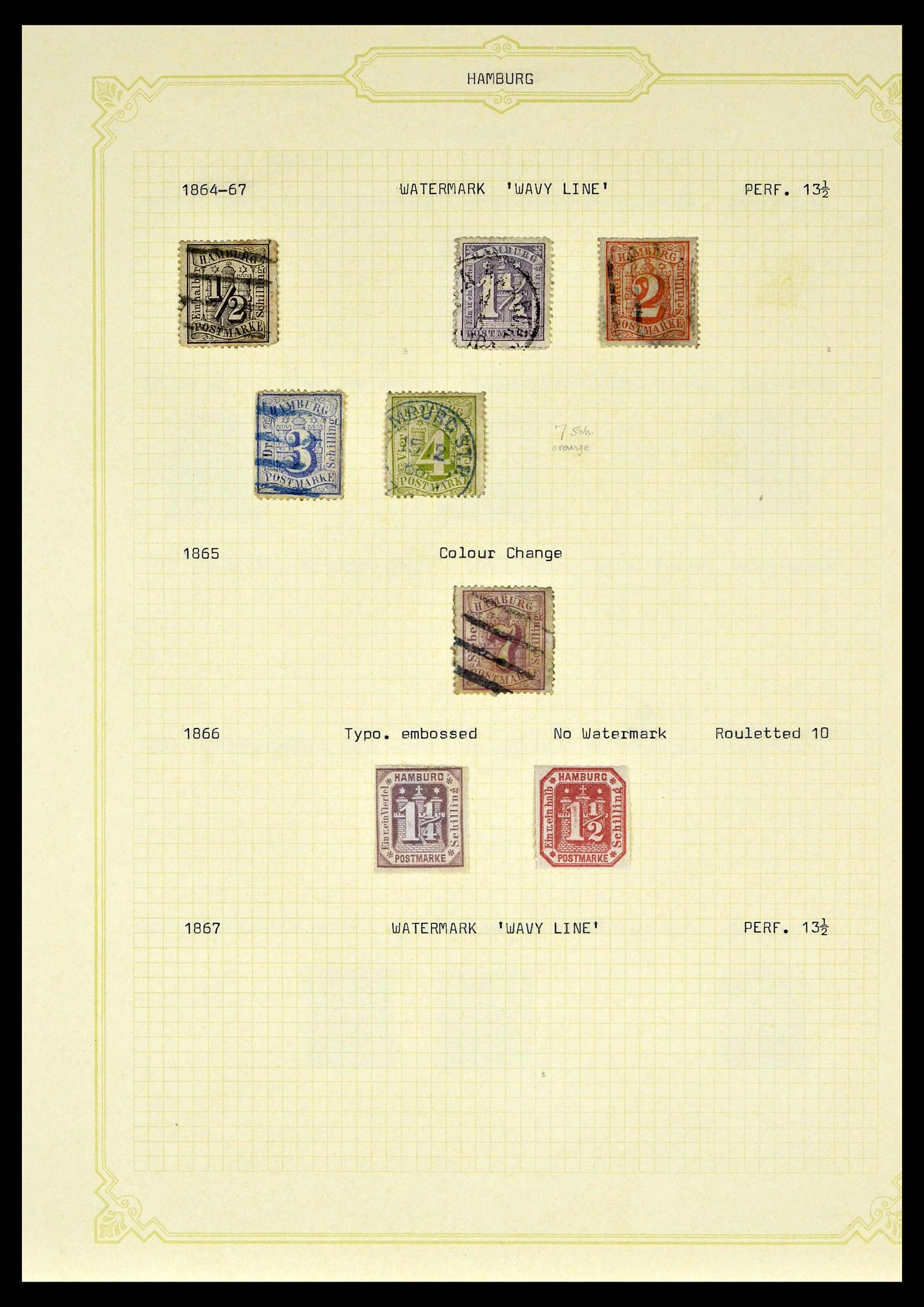 39161 0036 - Postzegelverzameling 39161 Oud Duitse Staten 1850-1920.
