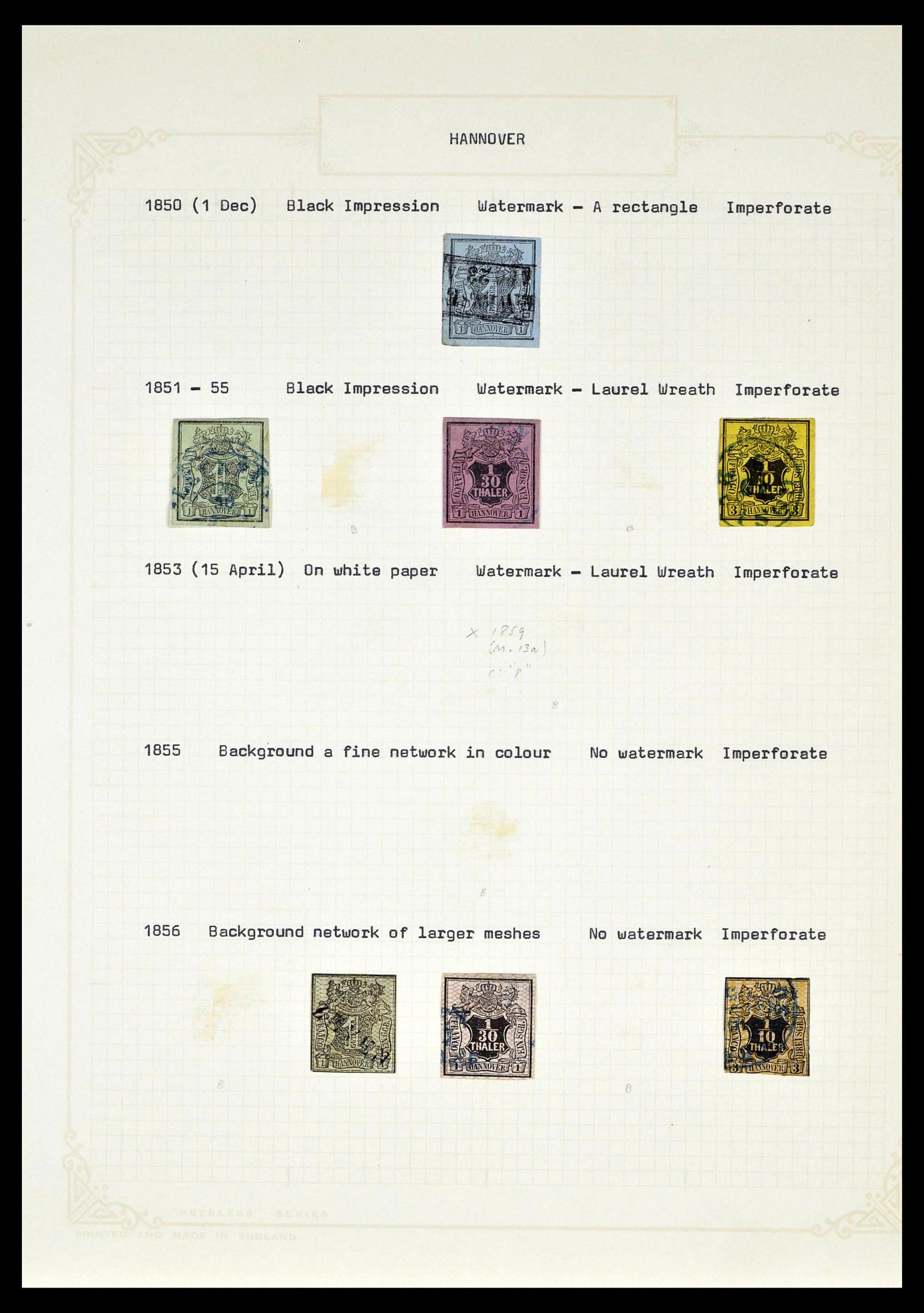 39161 0037 - Stamp collection 39161 Old German States 1850-1920.