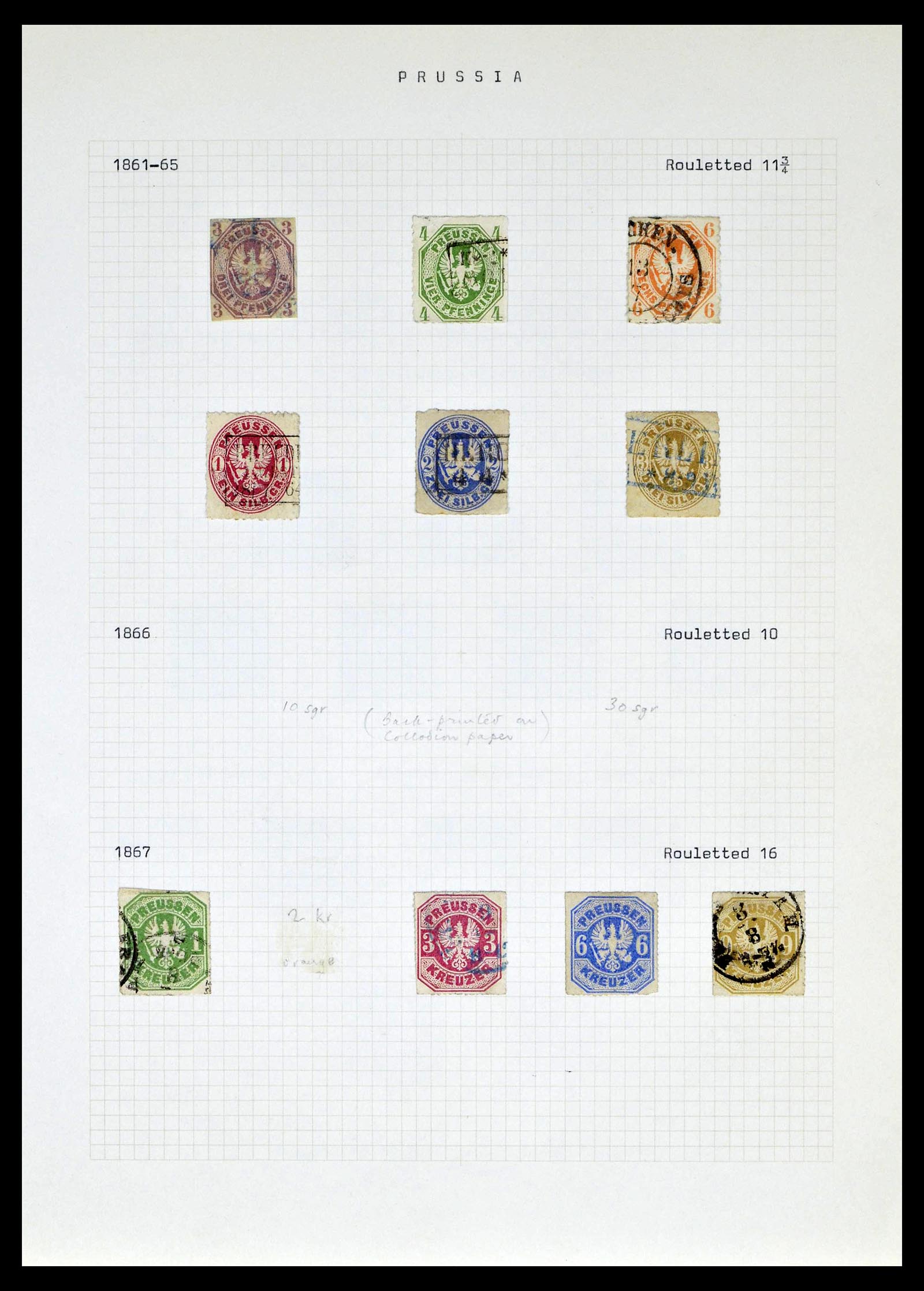 39161 0040 - Postzegelverzameling 39161 Oud Duitse Staten 1850-1920.