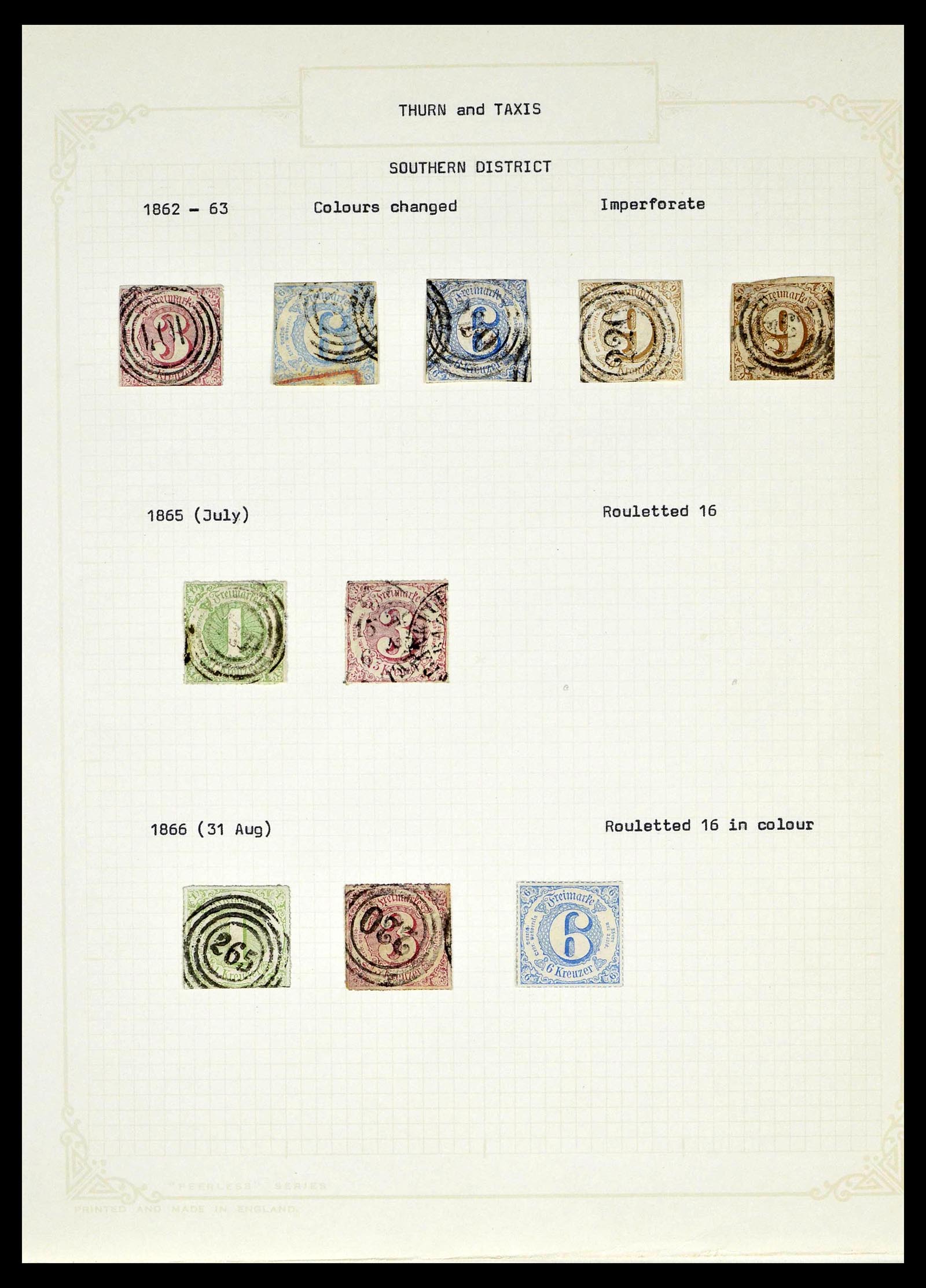 39161 0044 - Postzegelverzameling 39161 Oud Duitse Staten 1850-1920.