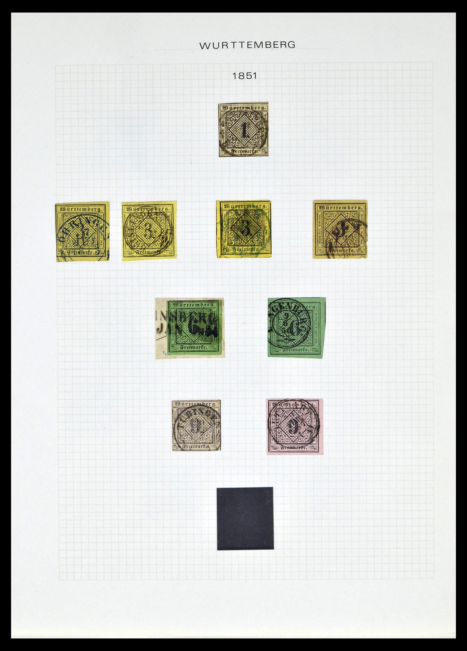 39161 0045 - Postzegelverzameling 39161 Oud Duitse Staten 1850-1920.