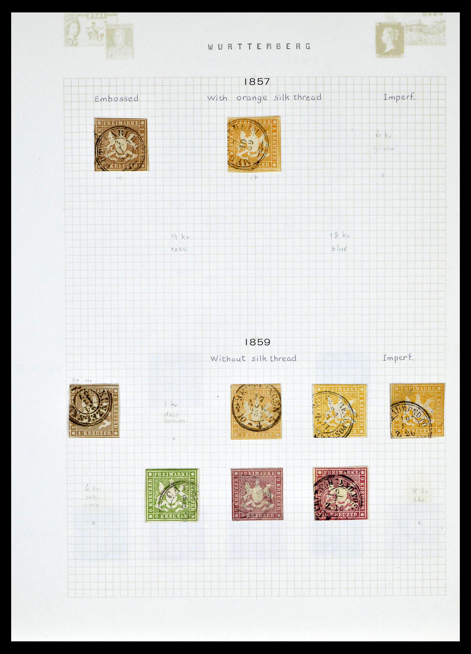 39161 0046 - Postzegelverzameling 39161 Oud Duitse Staten 1850-1920.