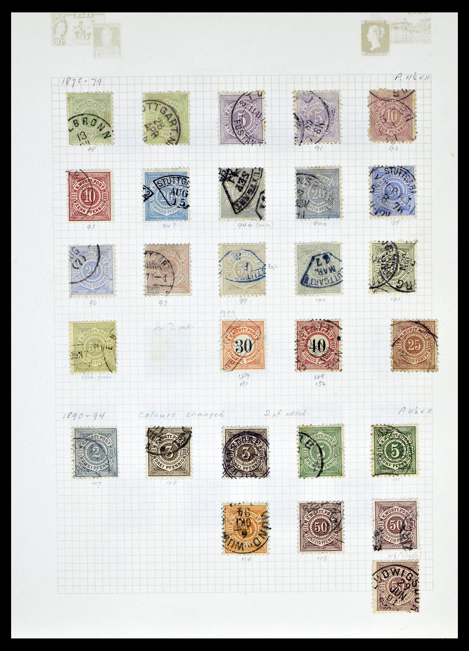 39161 0049 - Stamp collection 39161 Old German States 1850-1920.