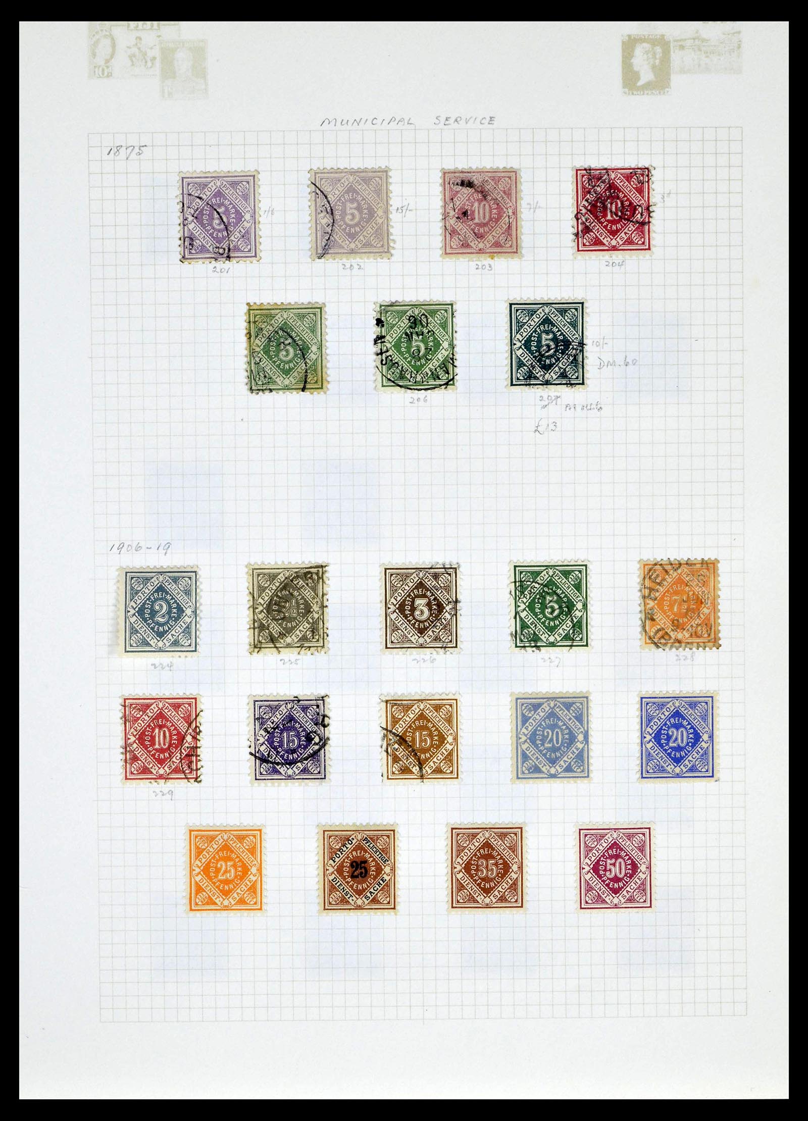 39161 0050 - Postzegelverzameling 39161 Oud Duitse Staten 1850-1920.