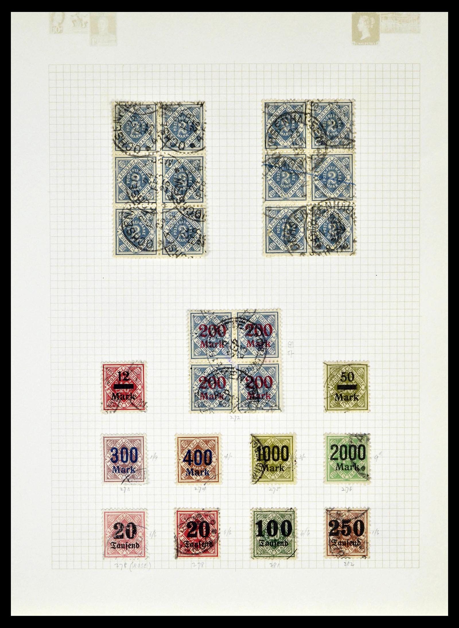 39161 0053 - Postzegelverzameling 39161 Oud Duitse Staten 1850-1920.