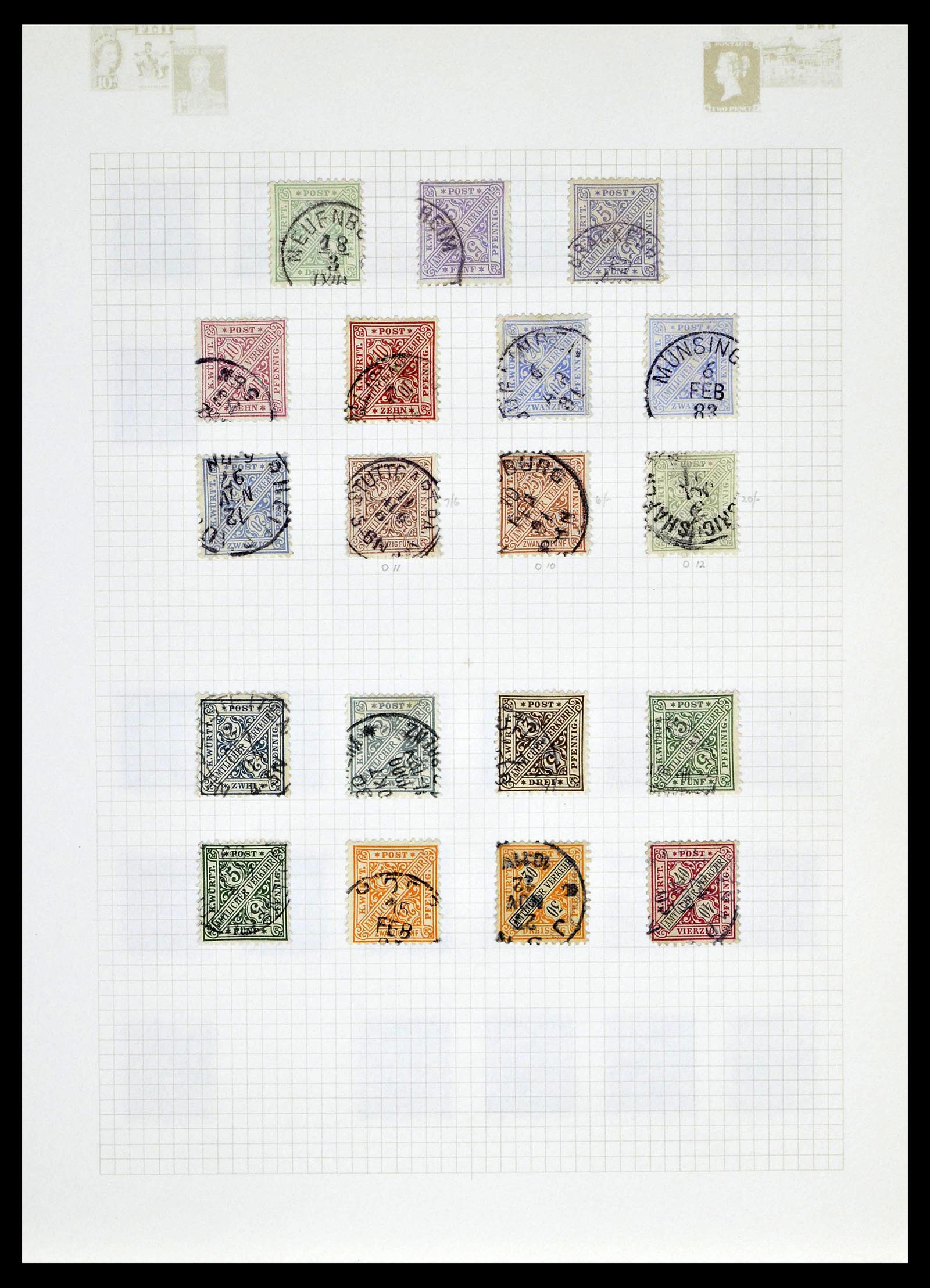 39161 0055 - Postzegelverzameling 39161 Oud Duitse Staten 1850-1920.