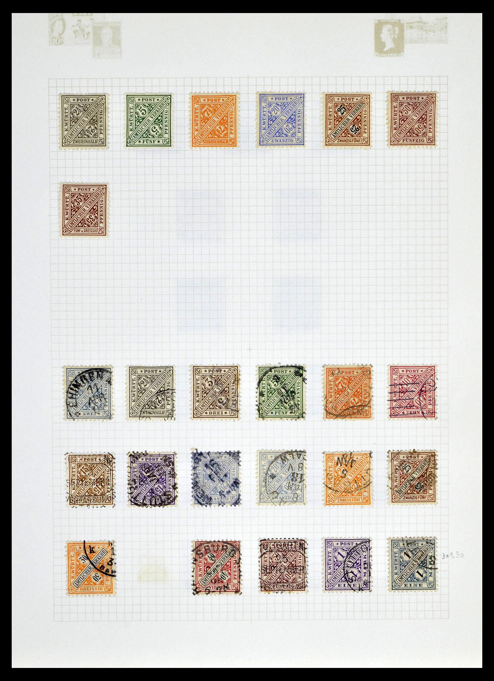 39161 0056 - Postzegelverzameling 39161 Oud Duitse Staten 1850-1920.