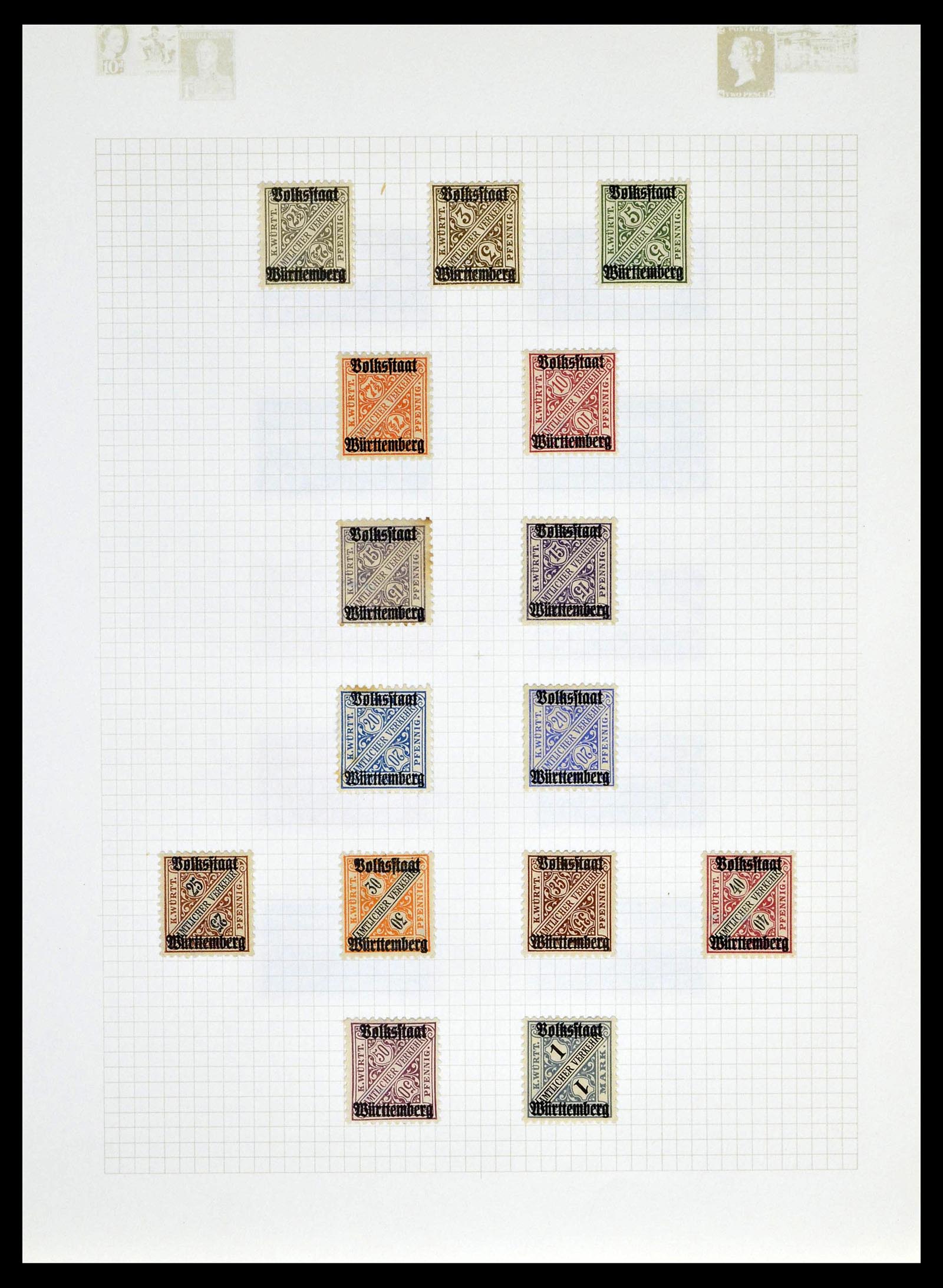 39161 0057 - Postzegelverzameling 39161 Oud Duitse Staten 1850-1920.