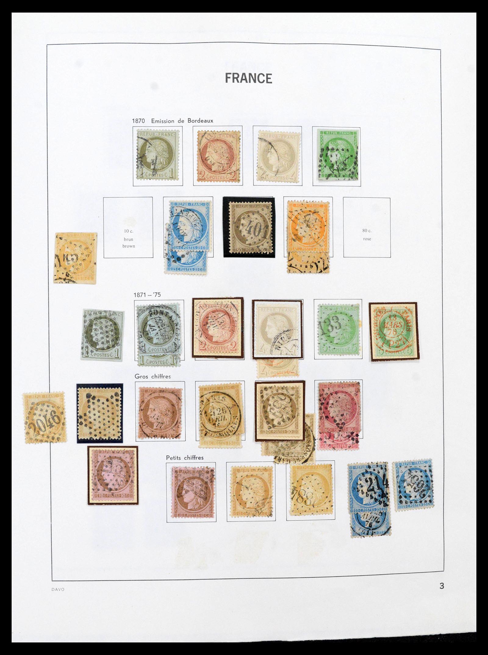 39164 0003 - Postzegelverzameling 39164 Frankrijk 1849-1981.