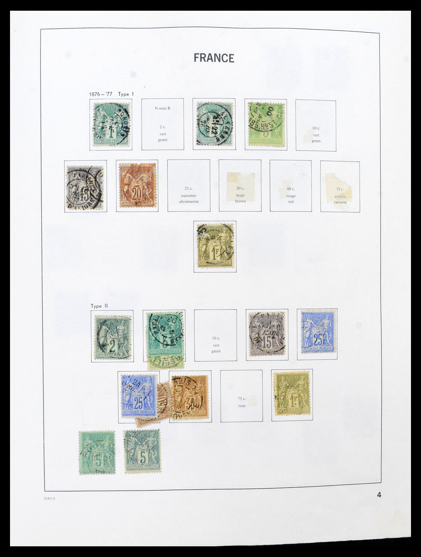 39164 0004 - Postzegelverzameling 39164 Frankrijk 1849-1981.