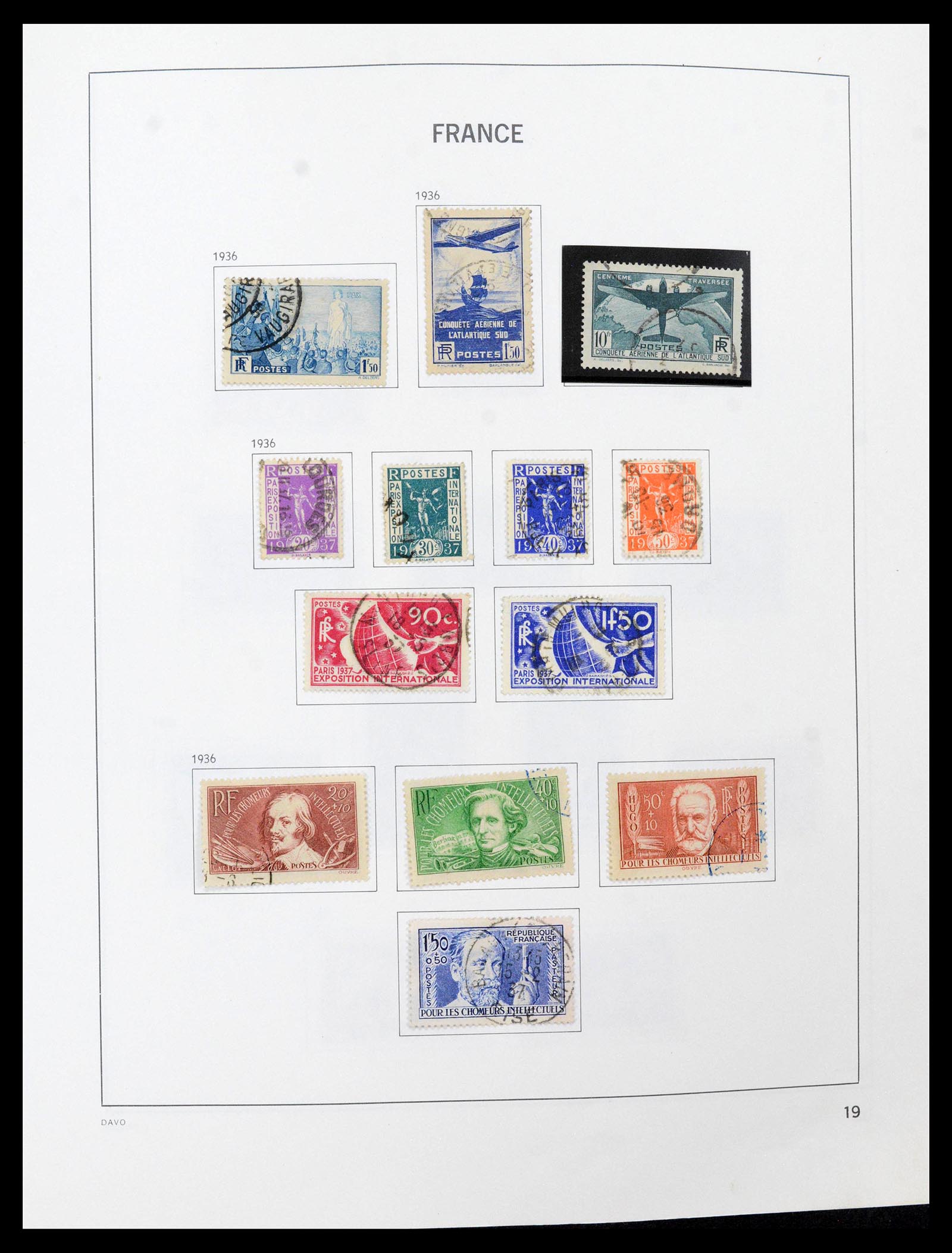 39164 0019 - Postzegelverzameling 39164 Frankrijk 1849-1981.