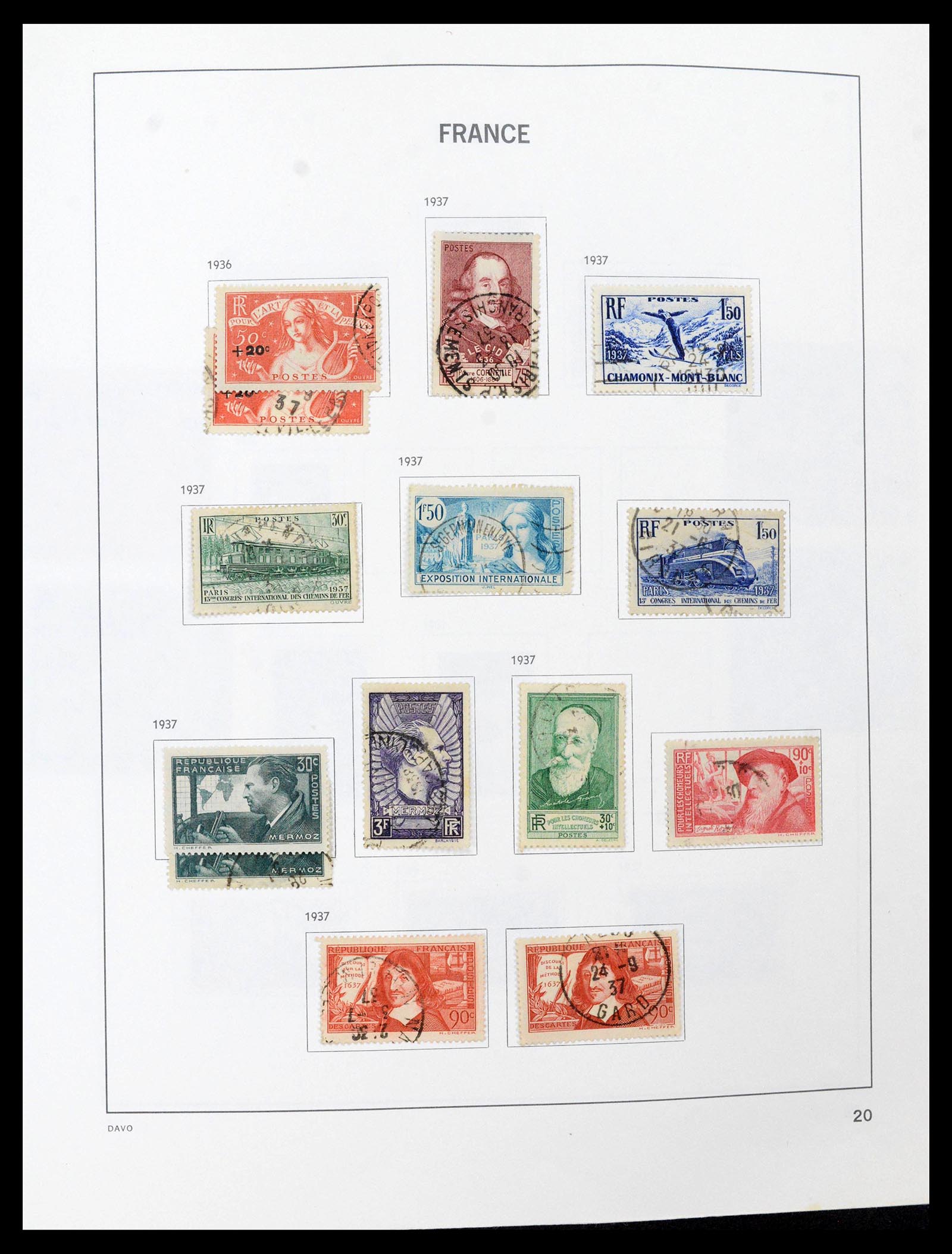 39164 0020 - Postzegelverzameling 39164 Frankrijk 1849-1981.