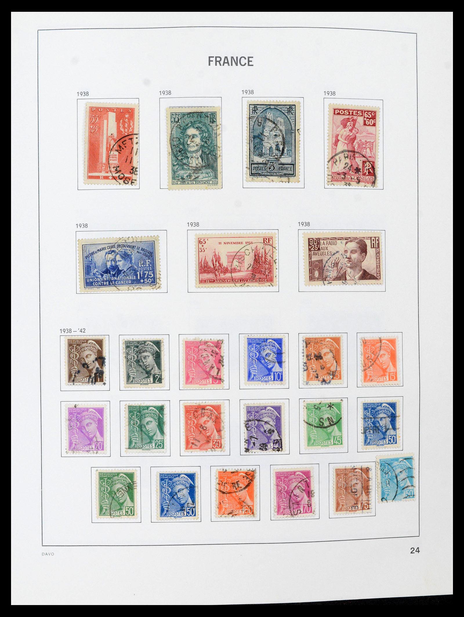 39164 0024 - Postzegelverzameling 39164 Frankrijk 1849-1981.