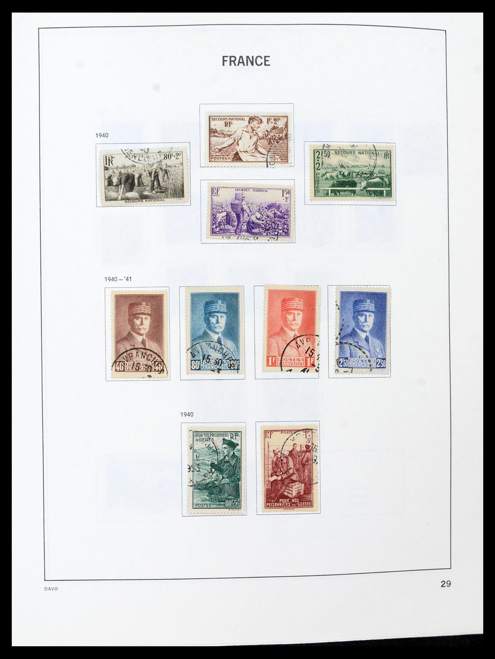 39164 0029 - Postzegelverzameling 39164 Frankrijk 1849-1981.