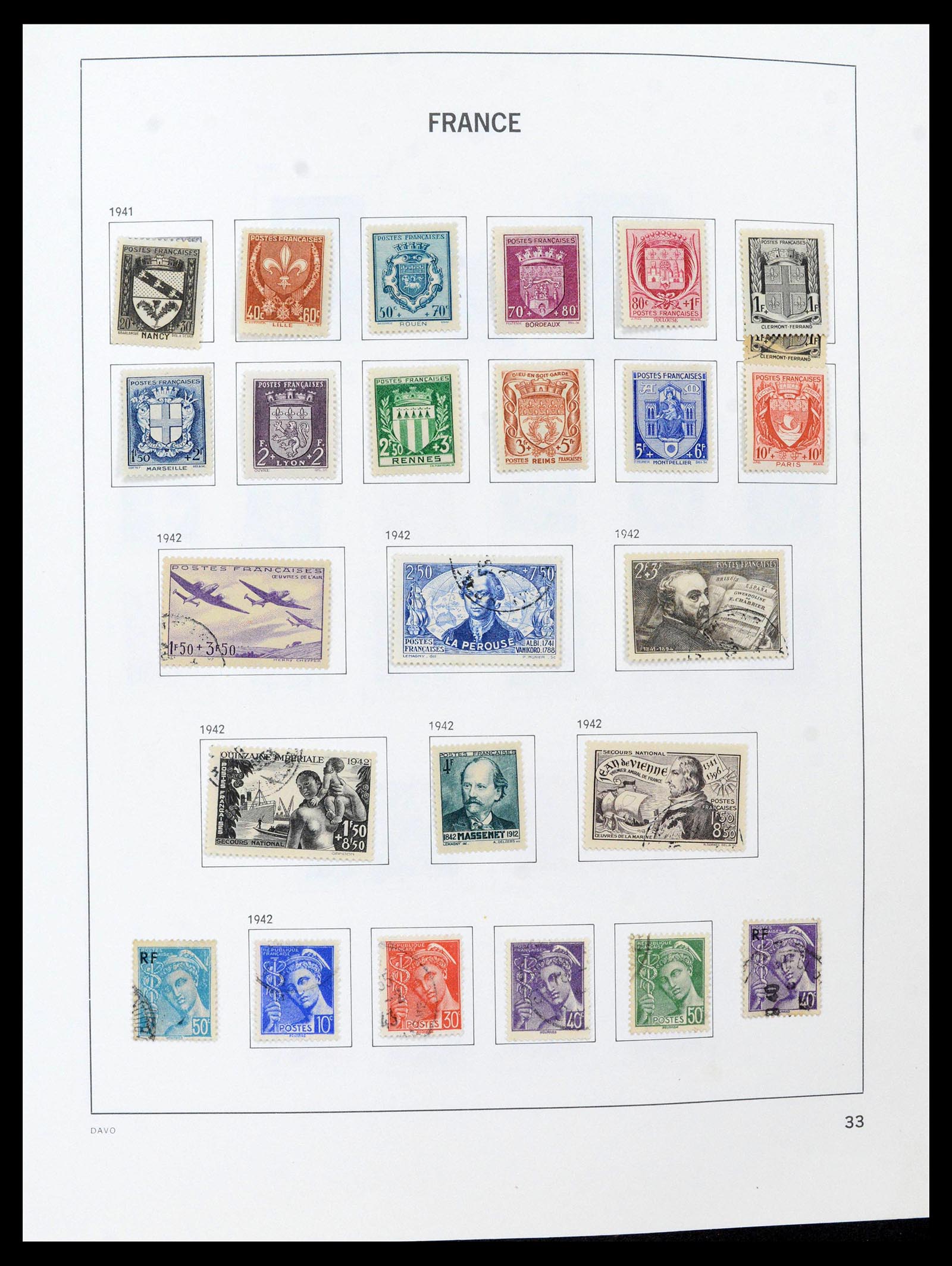 39164 0033 - Postzegelverzameling 39164 Frankrijk 1849-1981.