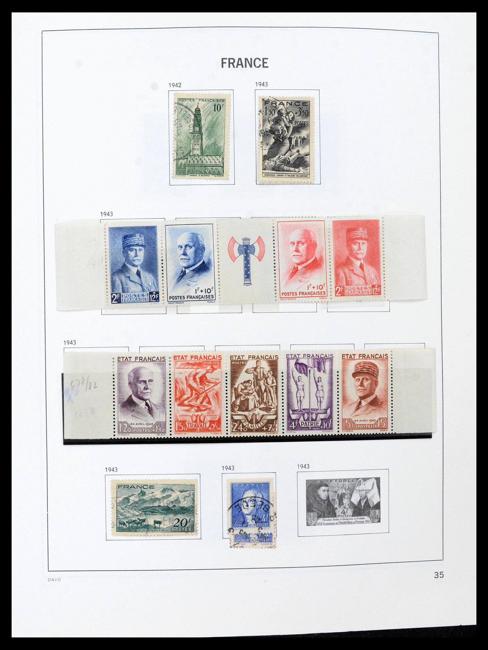 39164 0035 - Stamp collection 39164 France 1849-1981.