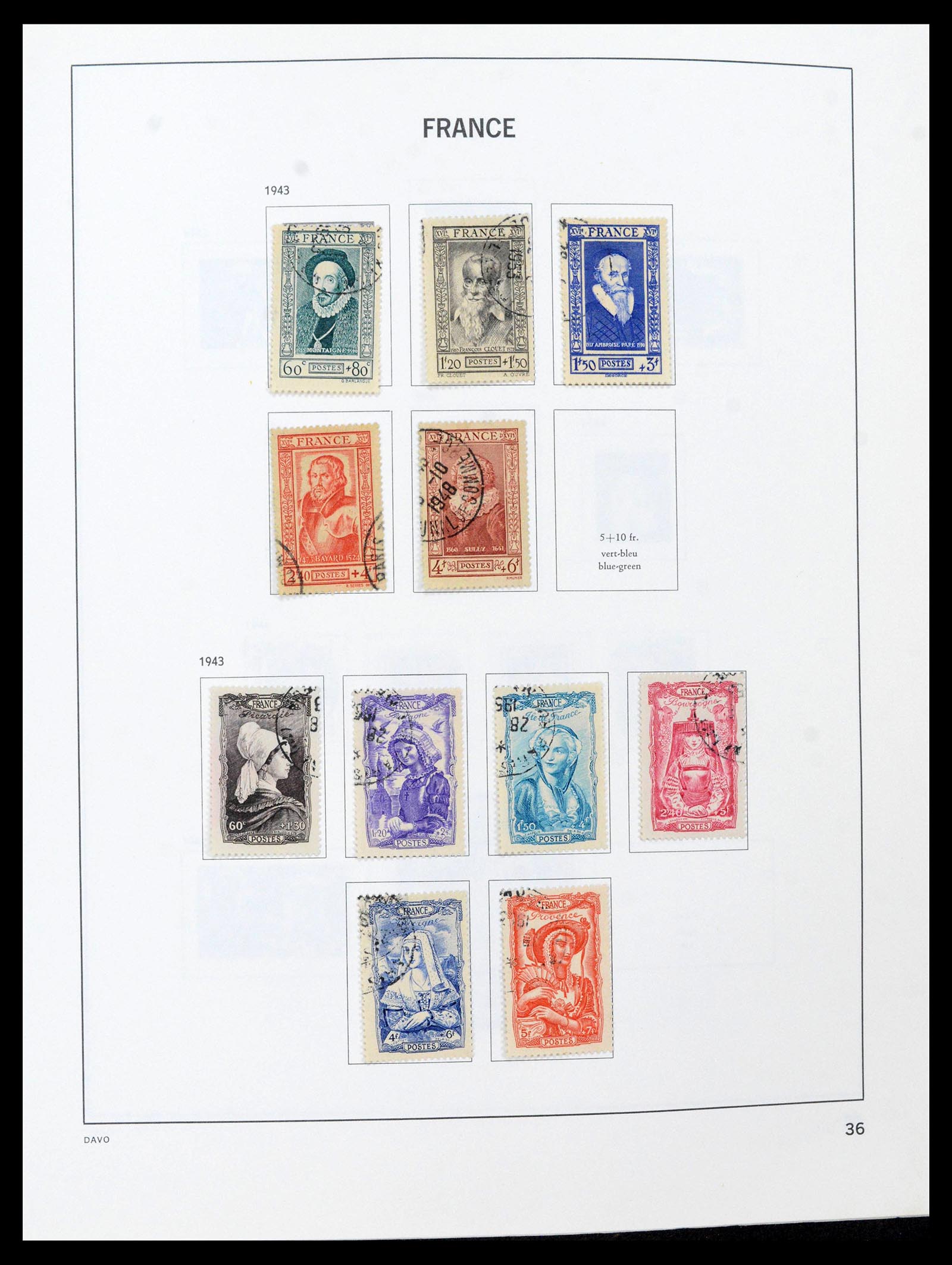 39164 0036 - Postzegelverzameling 39164 Frankrijk 1849-1981.