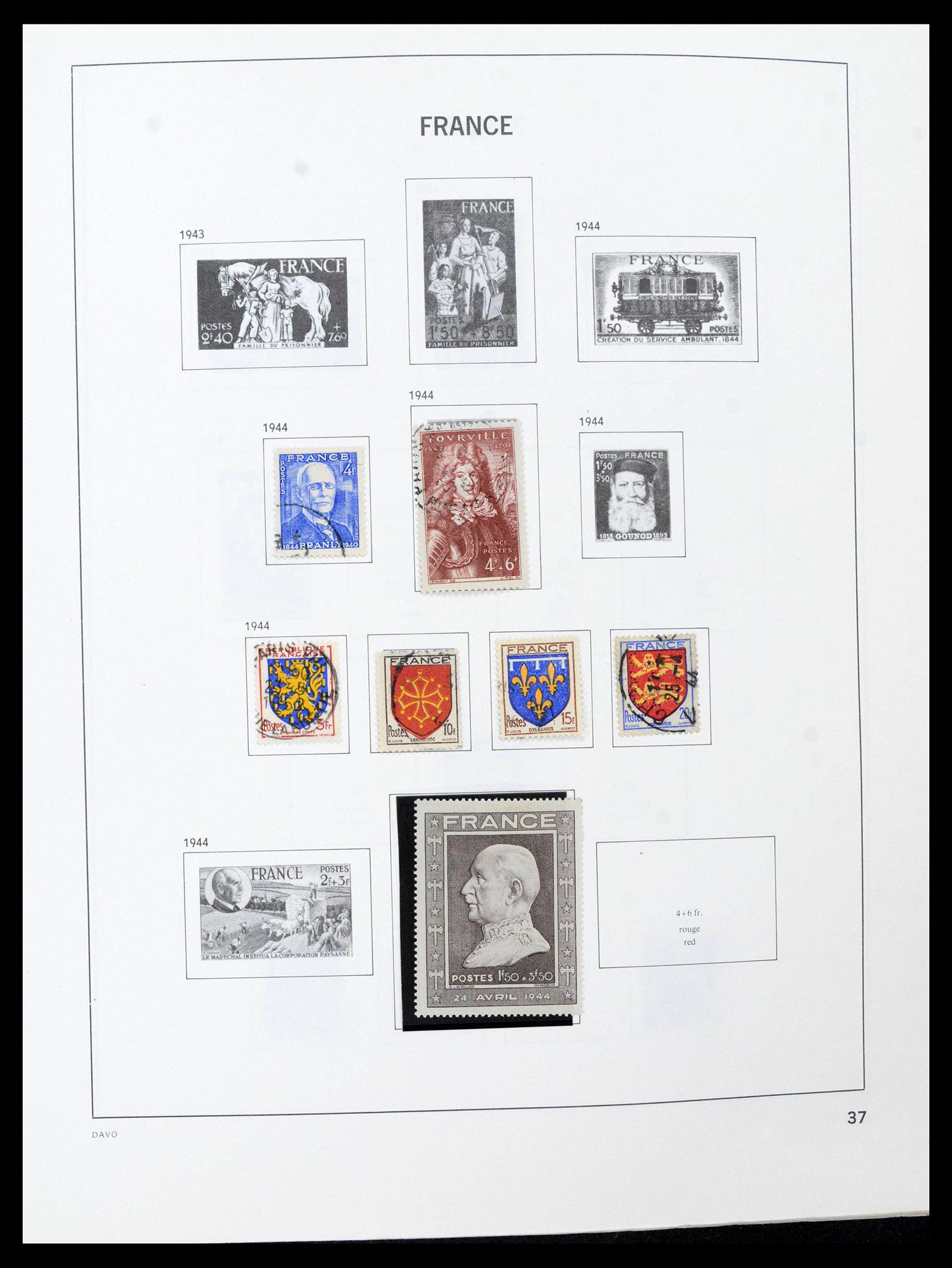 39164 0037 - Postzegelverzameling 39164 Frankrijk 1849-1981.