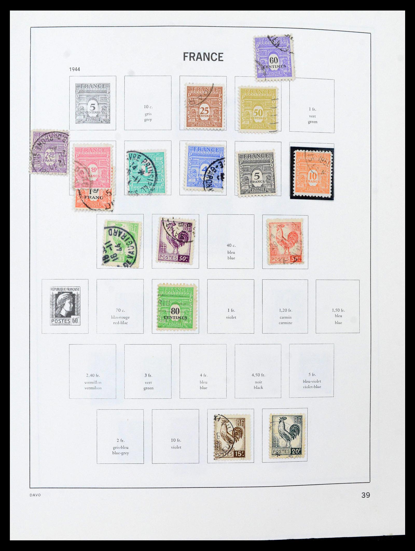 39164 0039 - Postzegelverzameling 39164 Frankrijk 1849-1981.