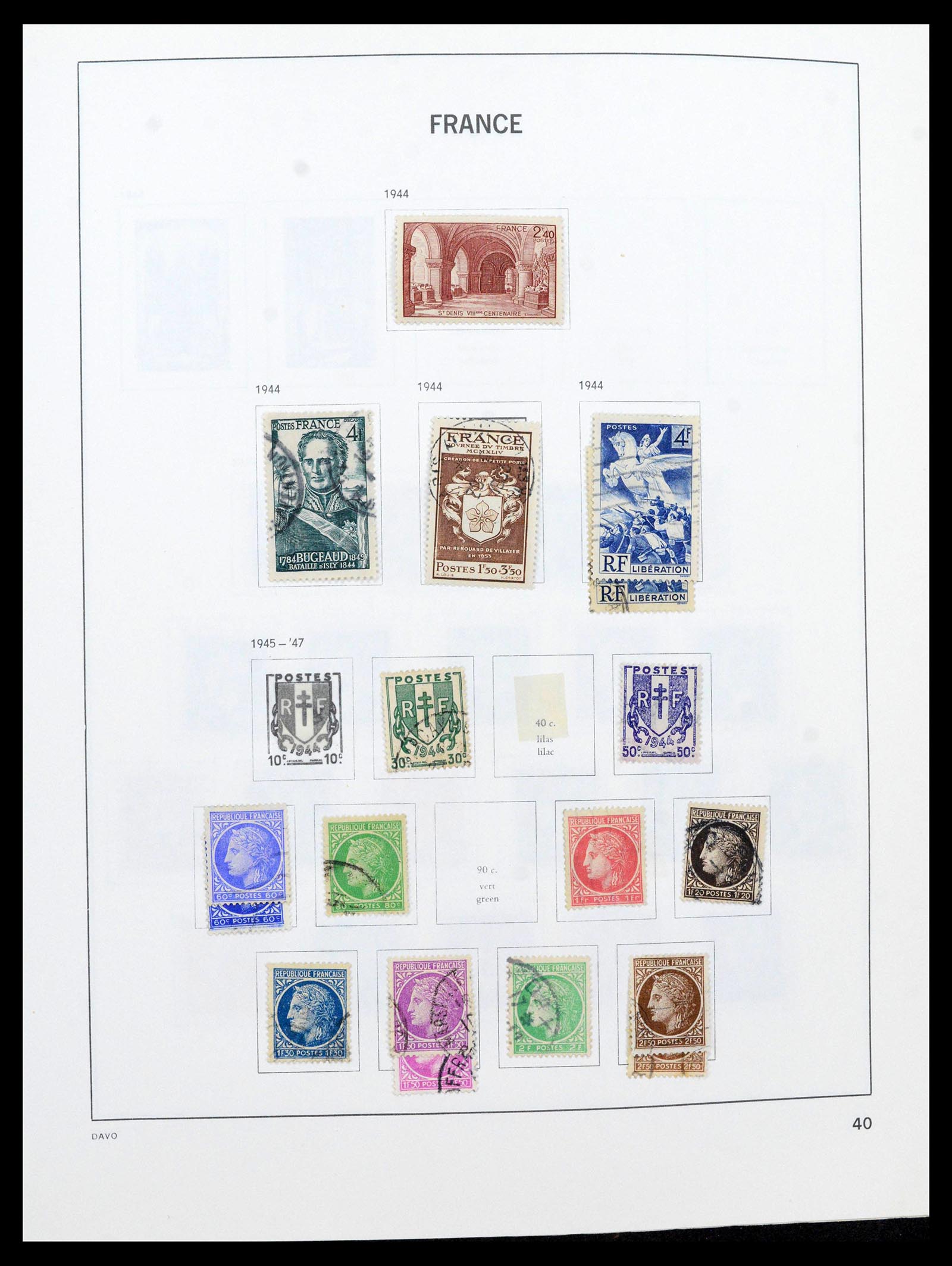 39164 0040 - Postzegelverzameling 39164 Frankrijk 1849-1981.