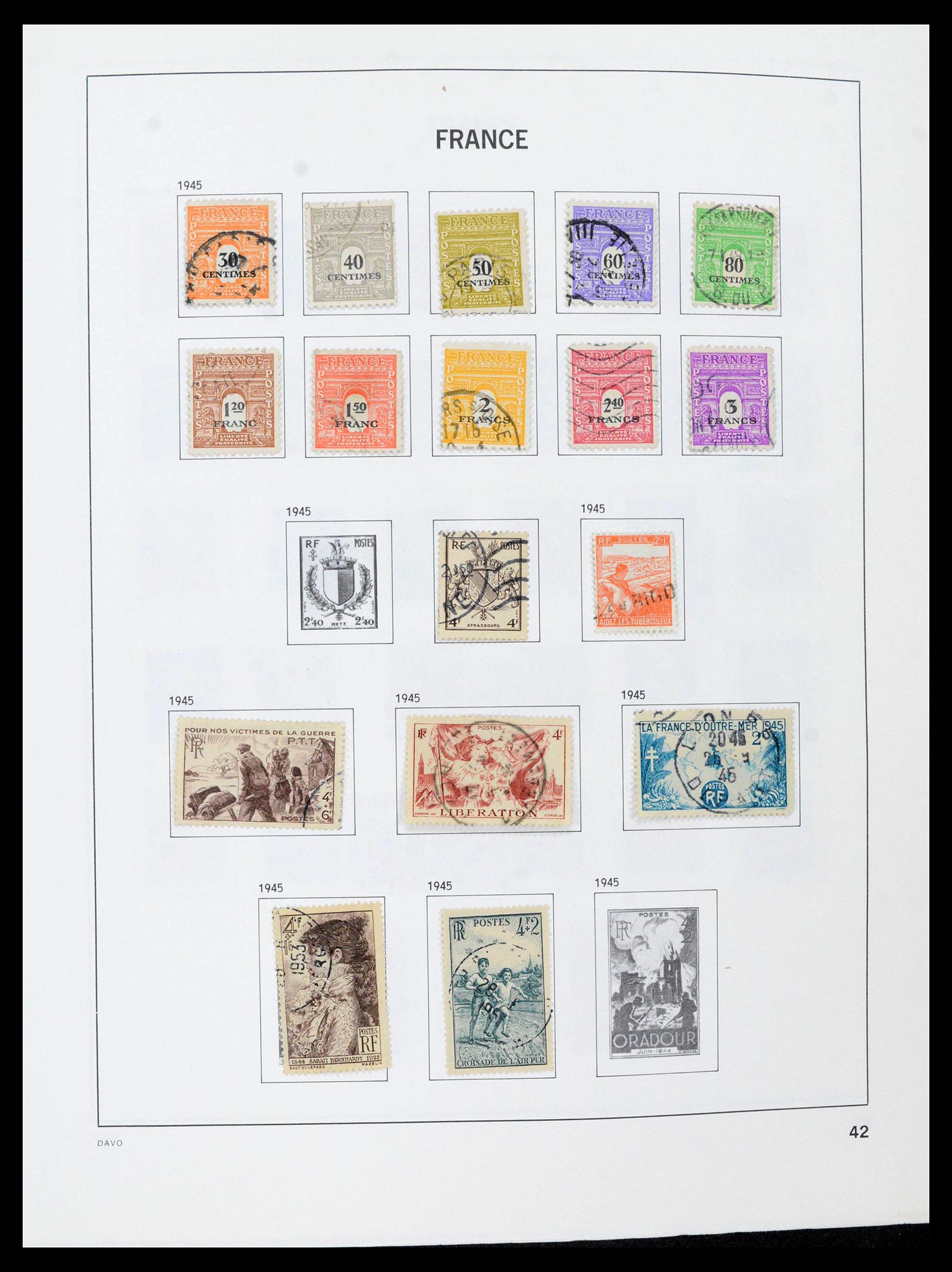 39164 0042 - Postzegelverzameling 39164 Frankrijk 1849-1981.