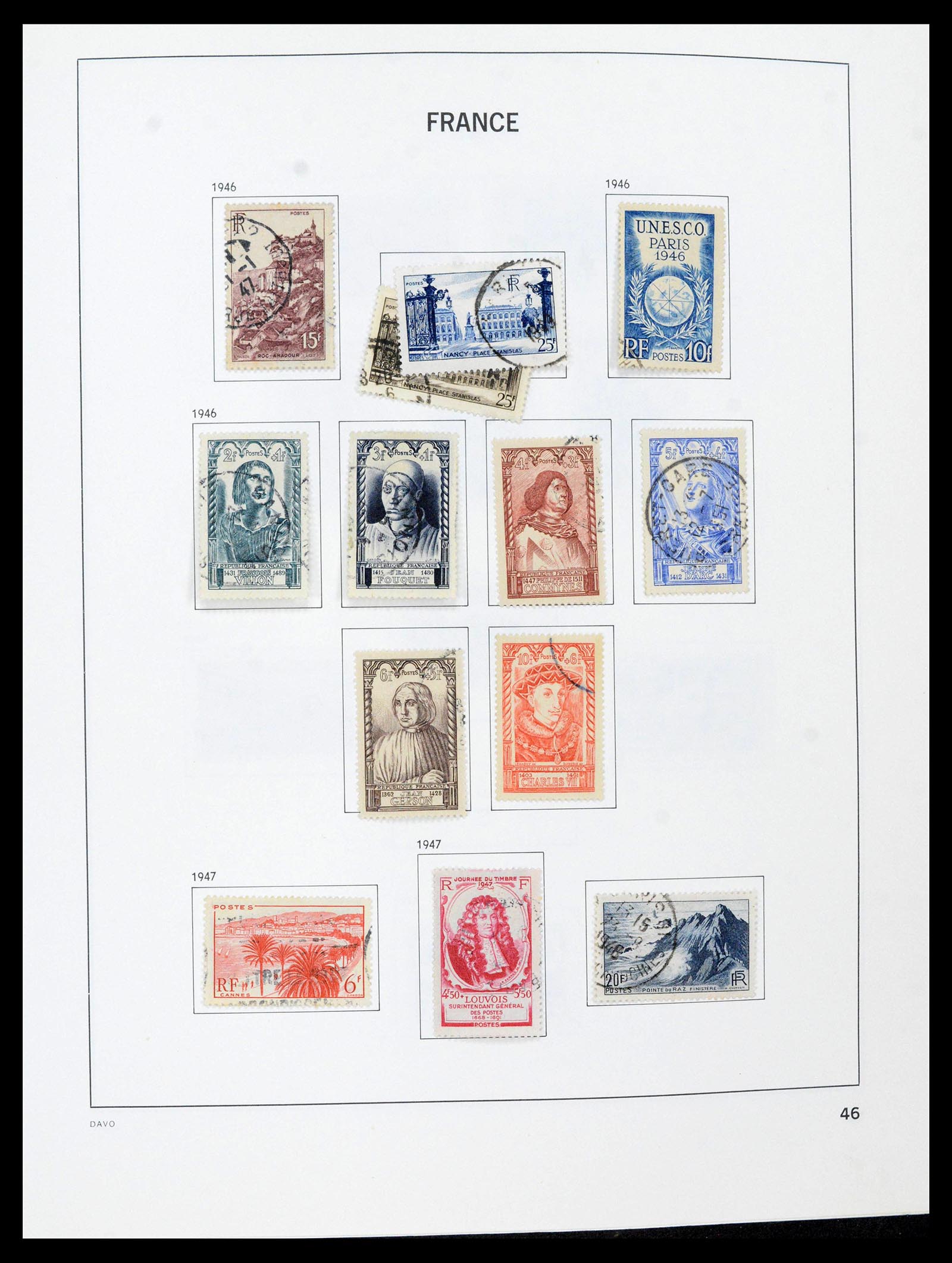 39164 0046 - Postzegelverzameling 39164 Frankrijk 1849-1981.