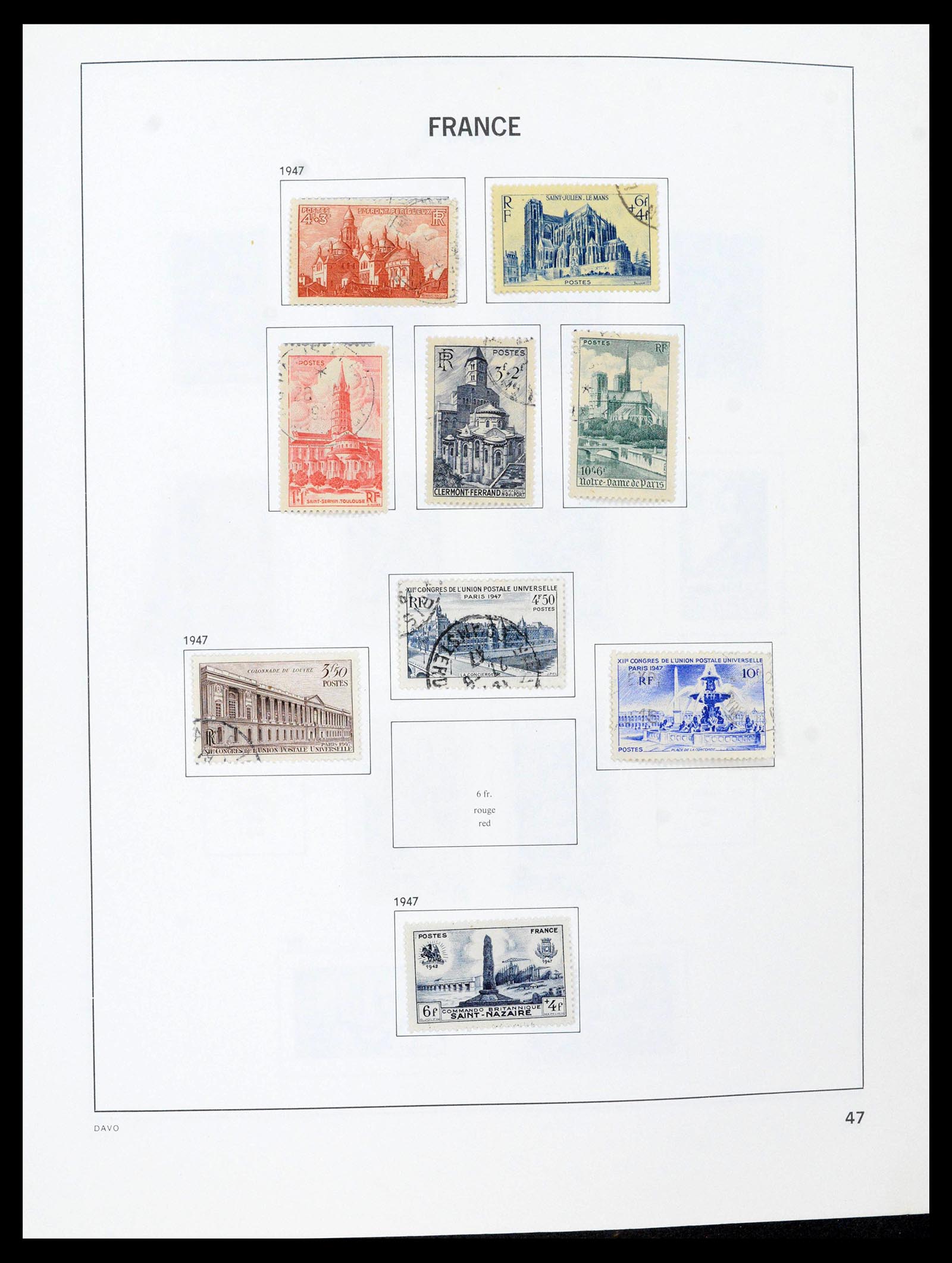 39164 0047 - Postzegelverzameling 39164 Frankrijk 1849-1981.