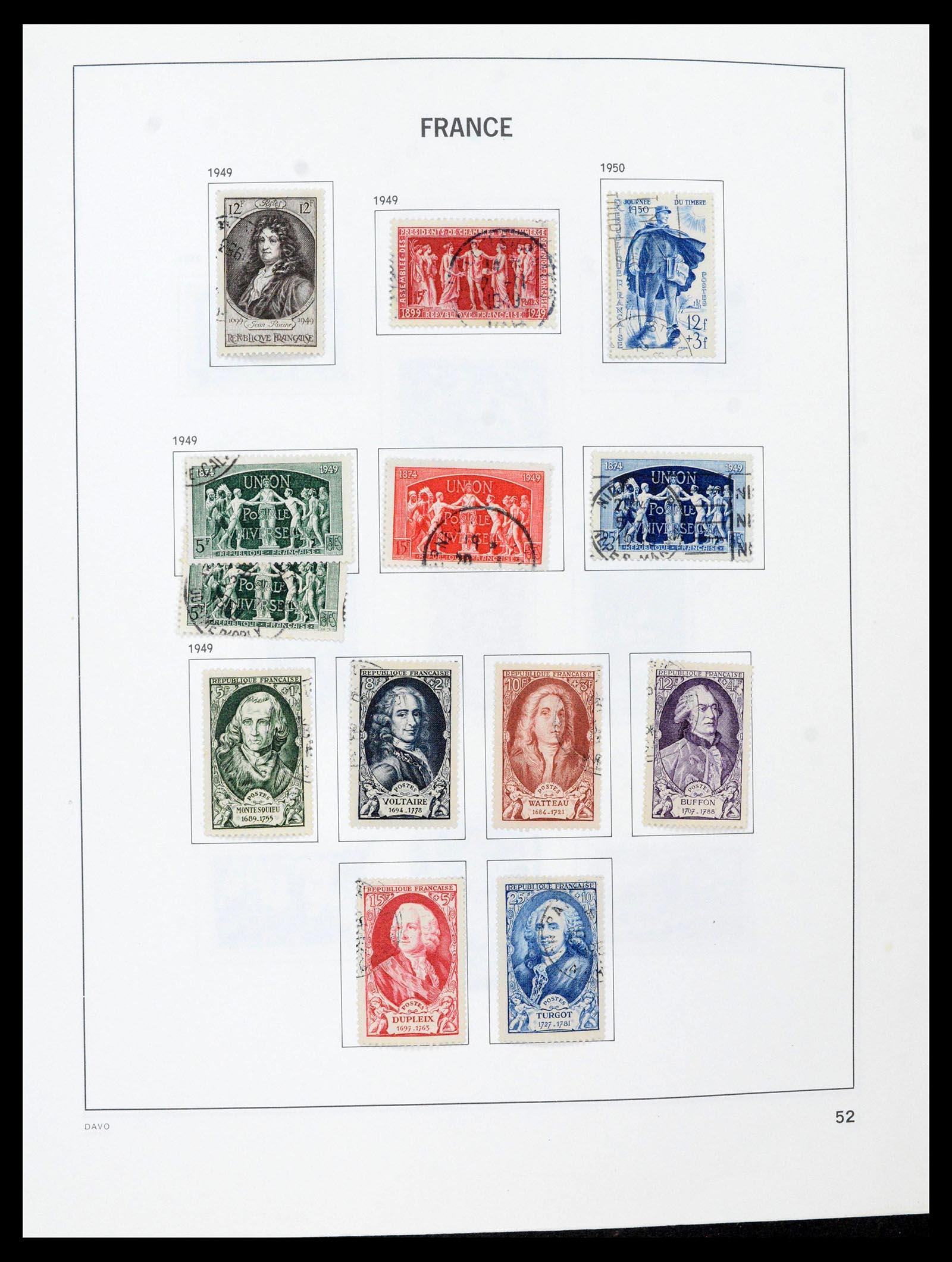 39164 0052 - Postzegelverzameling 39164 Frankrijk 1849-1981.