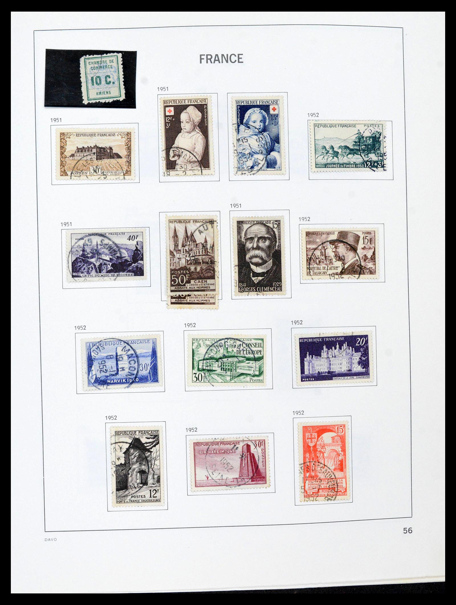 39164 0057 - Postzegelverzameling 39164 Frankrijk 1849-1981.