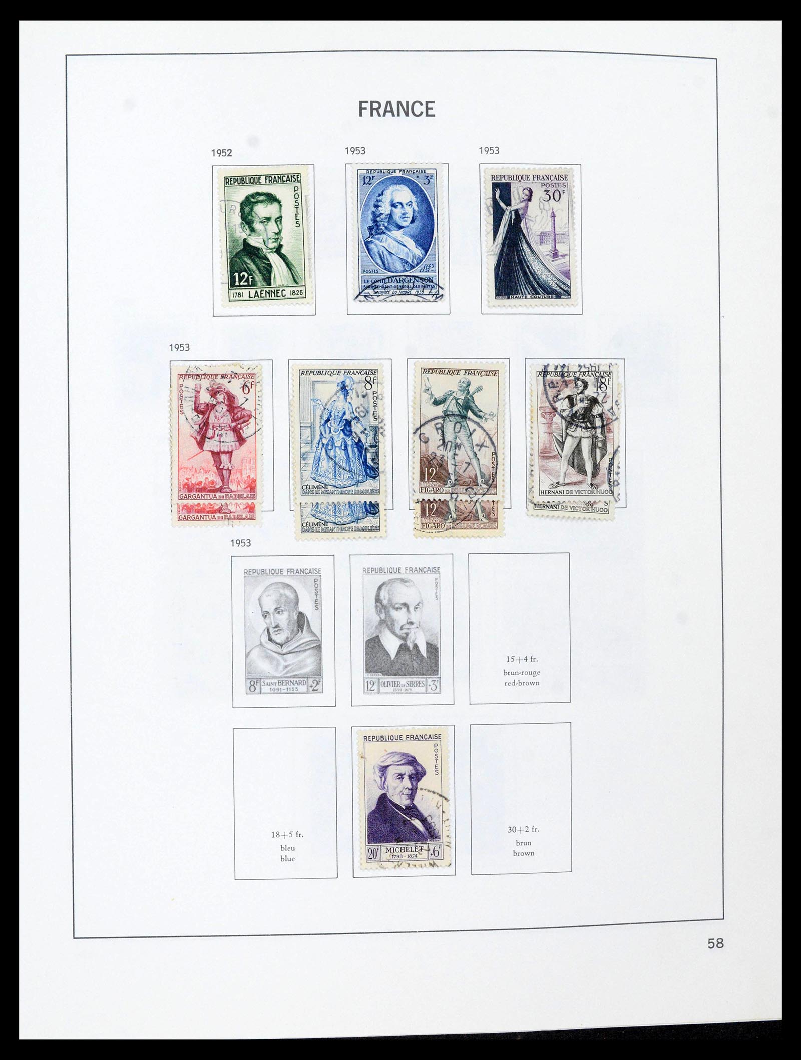39164 0059 - Postzegelverzameling 39164 Frankrijk 1849-1981.