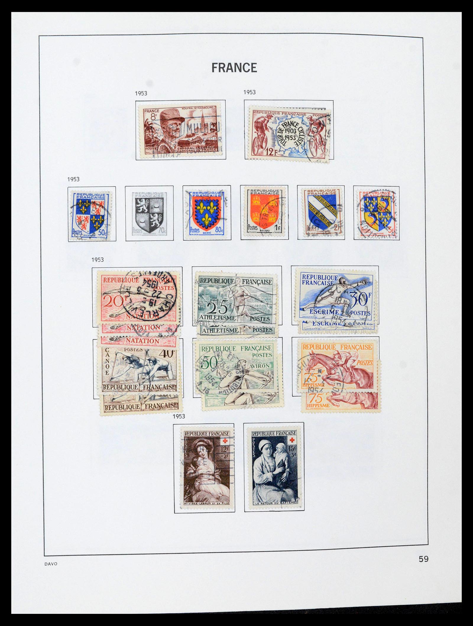 39164 0060 - Postzegelverzameling 39164 Frankrijk 1849-1981.