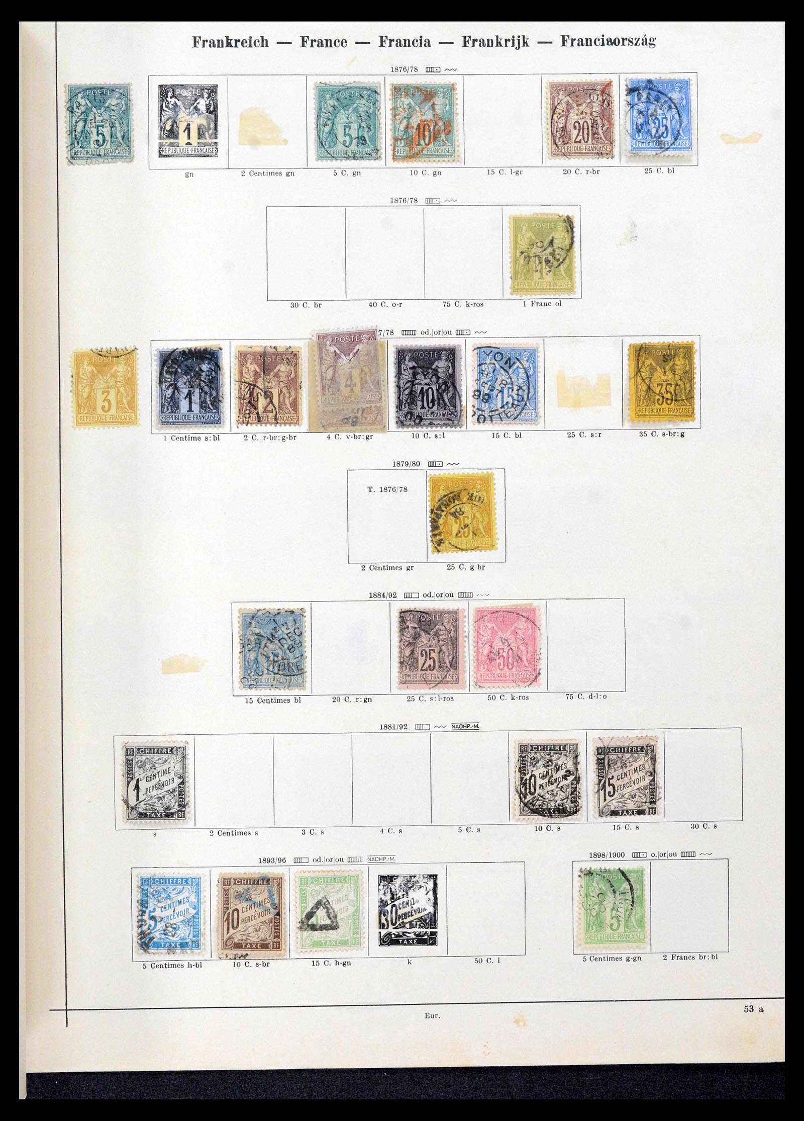 39164 0288 - Postzegelverzameling 39164 Frankrijk 1849-1981.