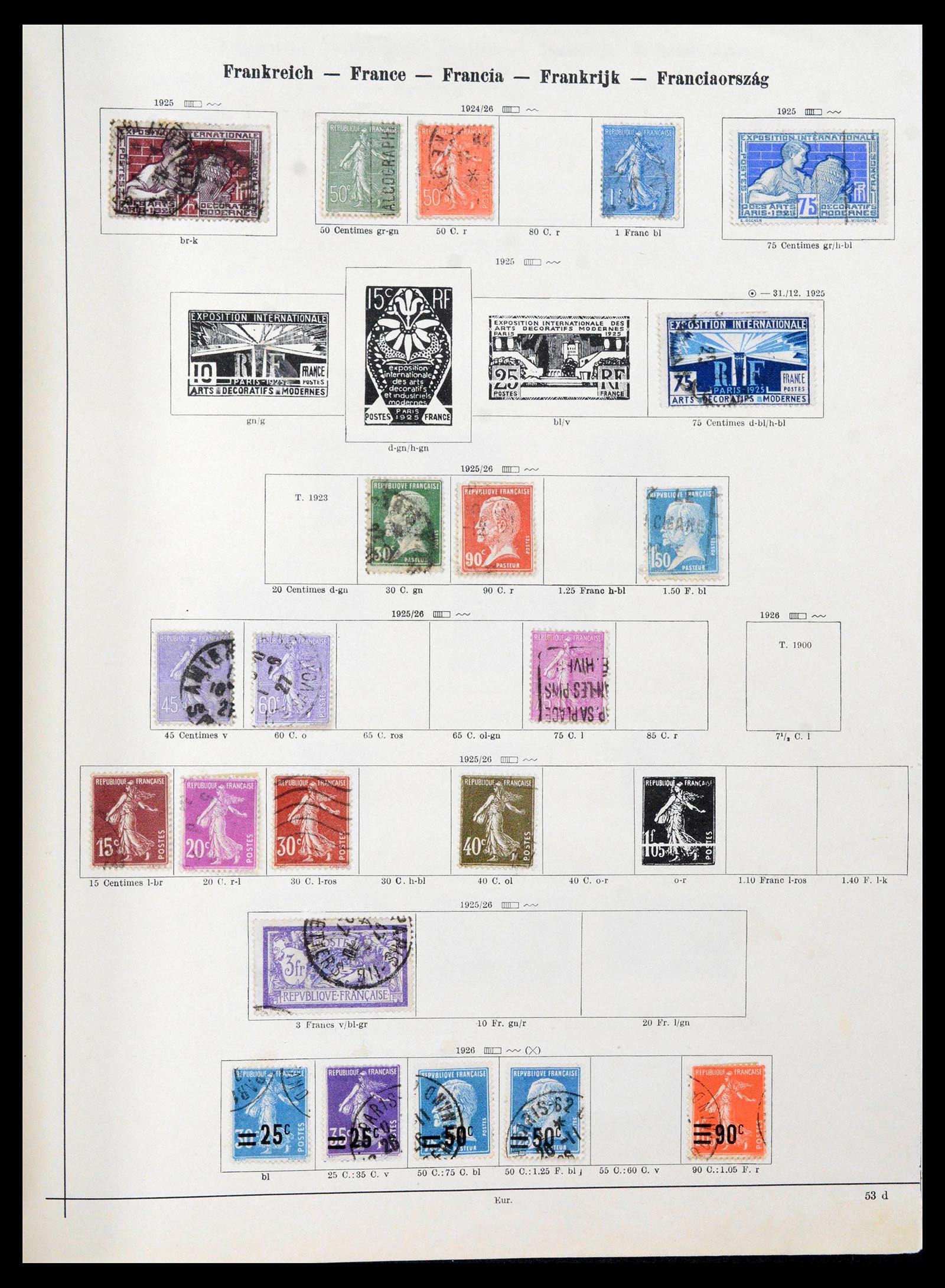 39164 0291 - Postzegelverzameling 39164 Frankrijk 1849-1981.
