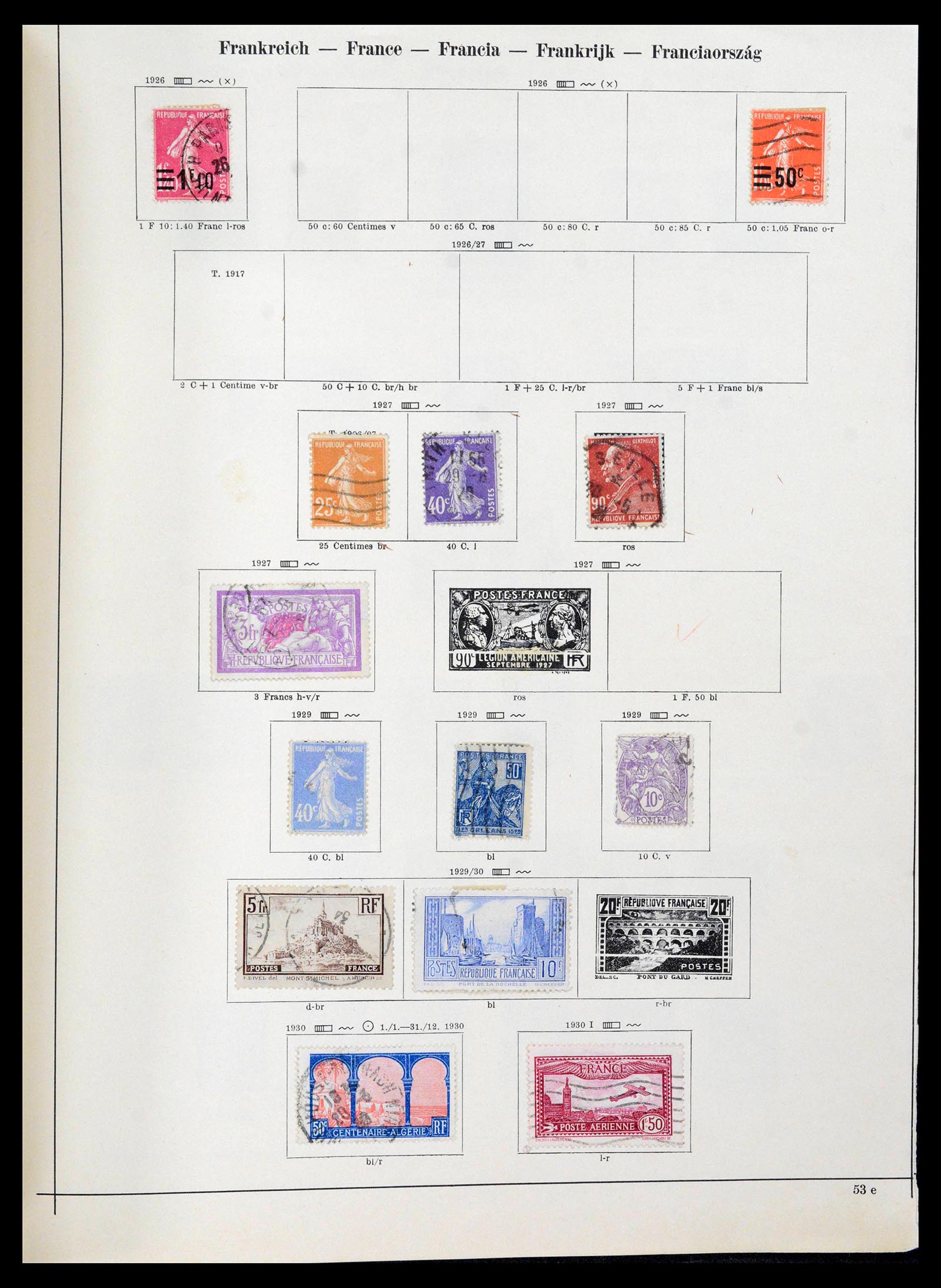 39164 0292 - Stamp collection 39164 France 1849-1981.