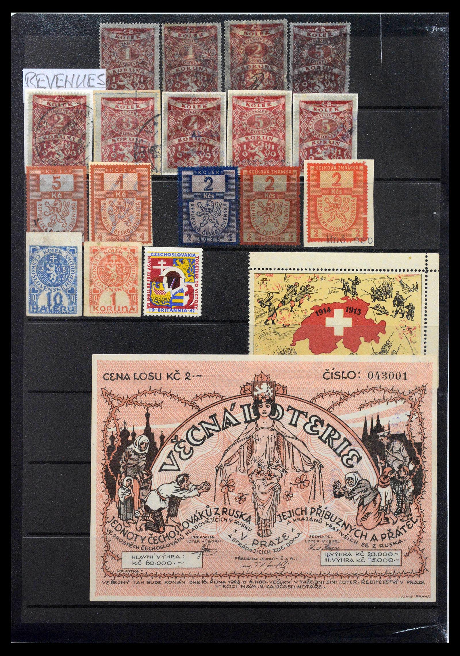 39165 0010 - Postzegelverzameling 39165 Tsjechoslowakije gespecialiseerd 1919-1970