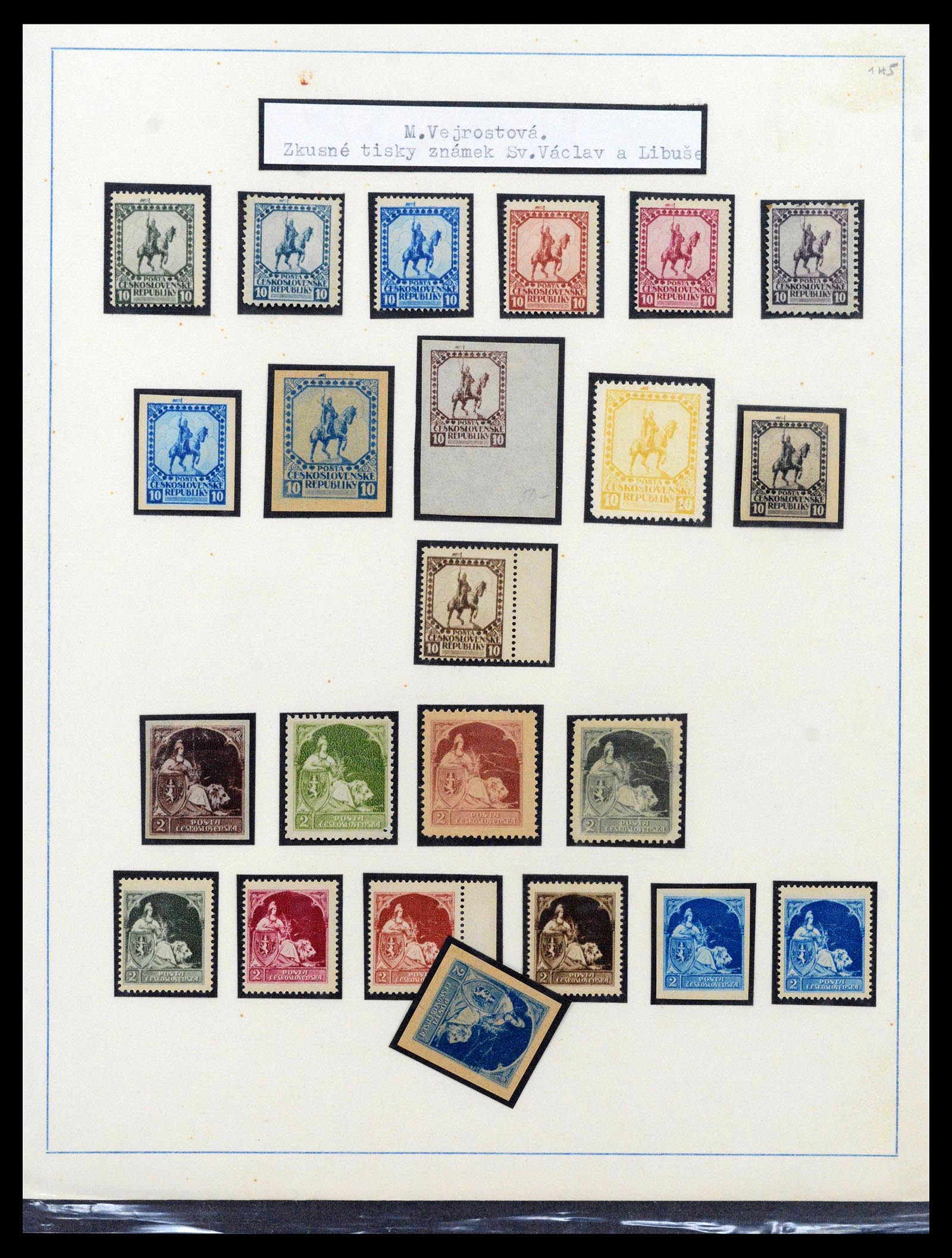 39165 0019 - Postzegelverzameling 39165 Tsjechoslowakije gespecialiseerd 1919-1970