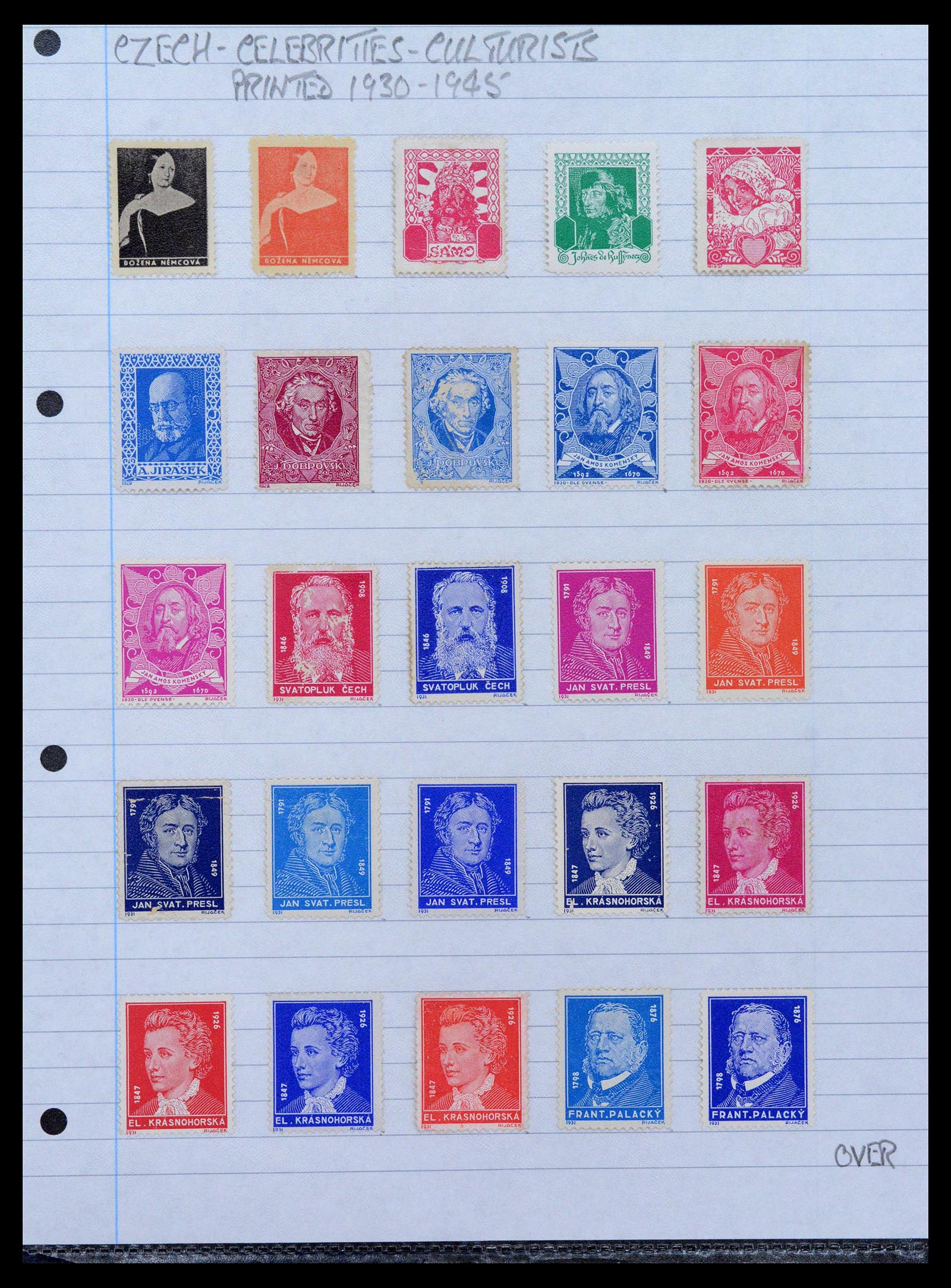 39165 0023 - Postzegelverzameling 39165 Tsjechoslowakije gespecialiseerd 1919-1970