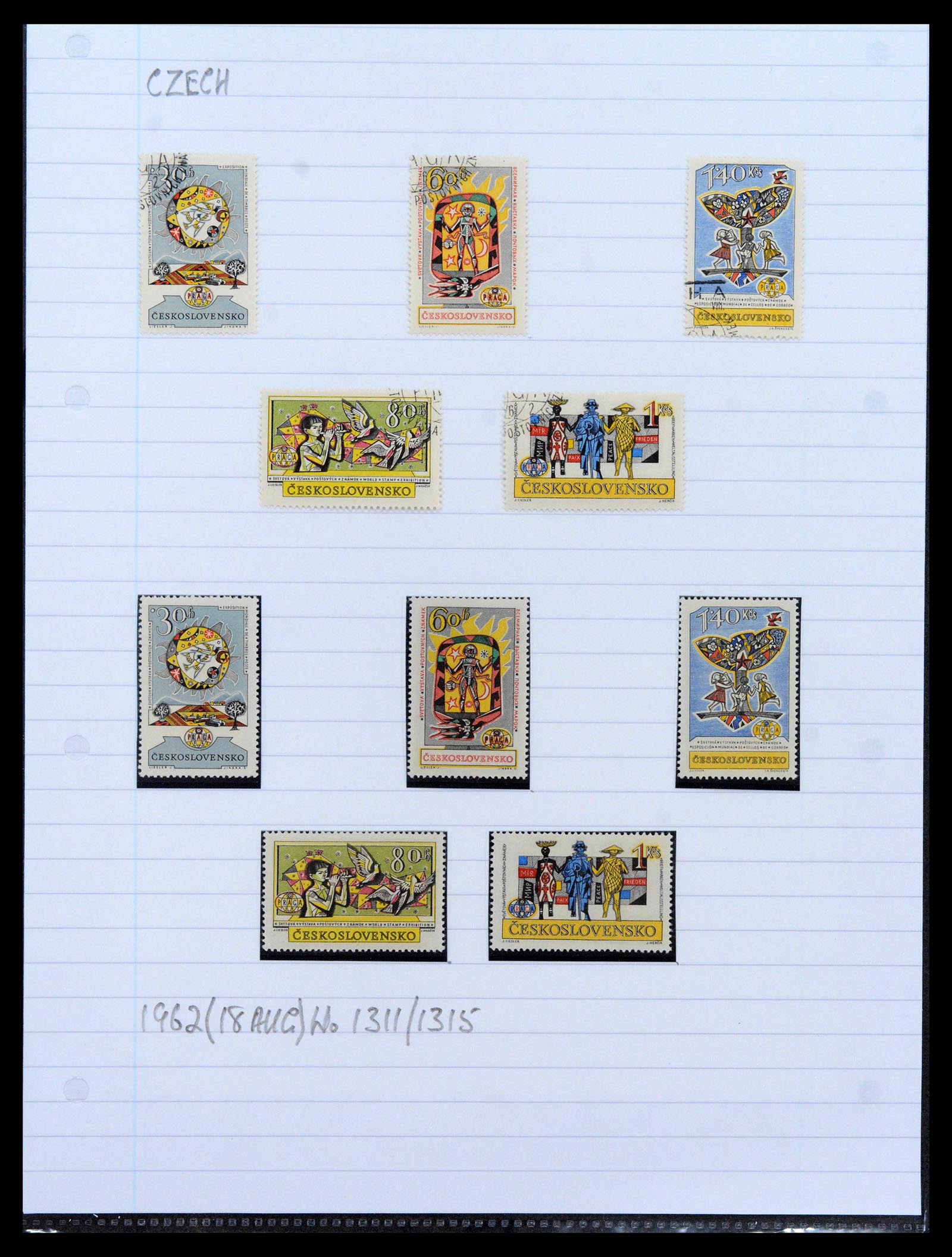 39165 0028 - Postzegelverzameling 39165 Tsjechoslowakije gespecialiseerd 1919-1970