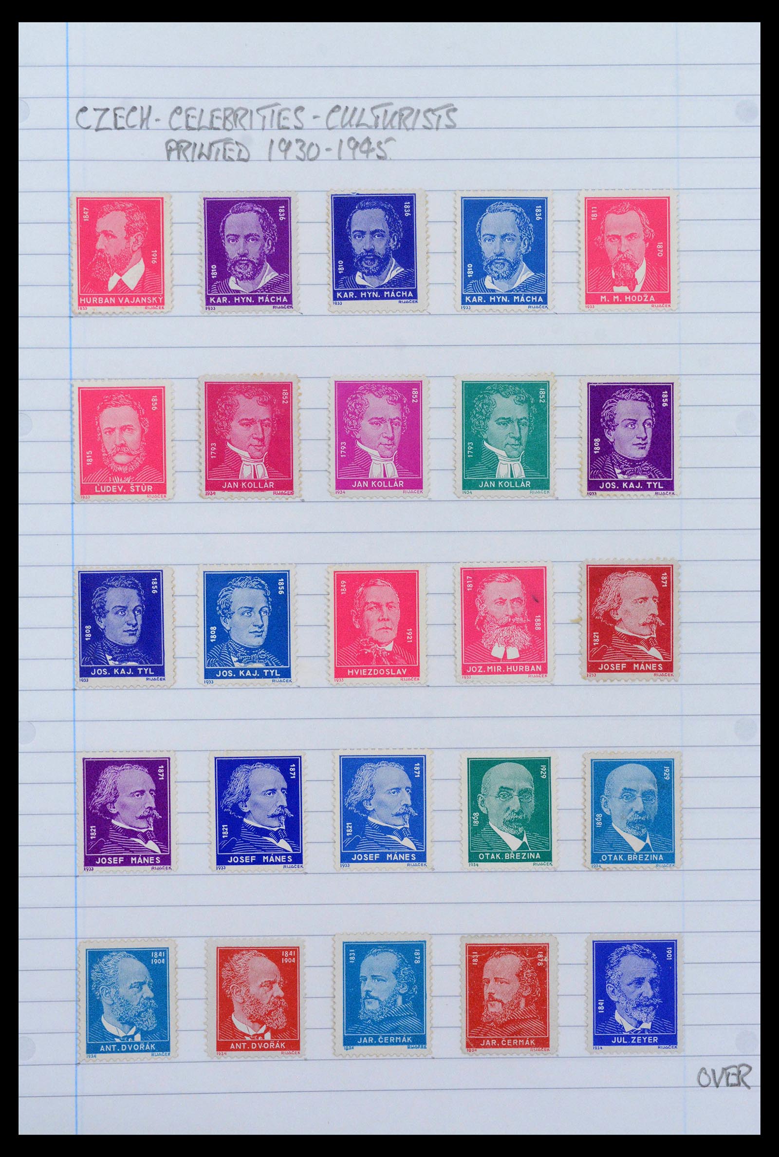 39165 0029 - Postzegelverzameling 39165 Tsjechoslowakije gespecialiseerd 1919-1970